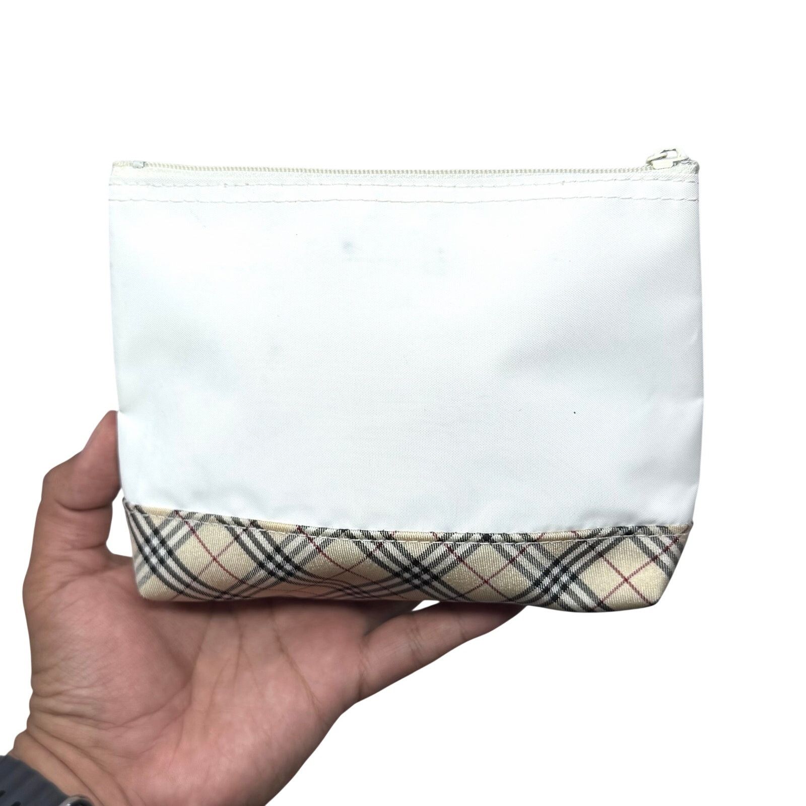 Burberry Burberry White Zipper Pouch Size ONE SIZE - 5 Thumbnail