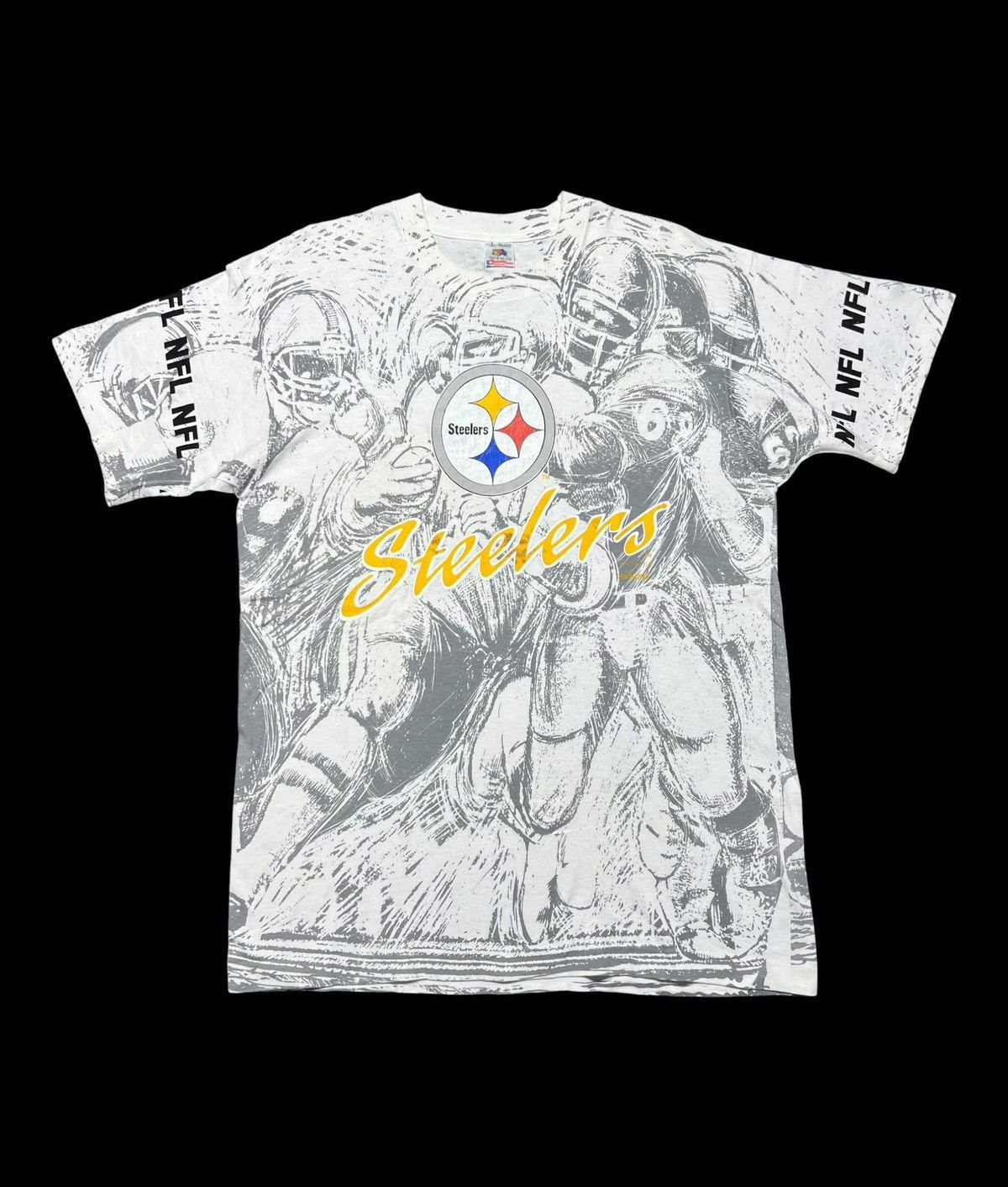 NFL VINTAGE OVP 90s NFL STEELERS TEES Size US M / EU 48-50 / 2 - 1 Thumbnail