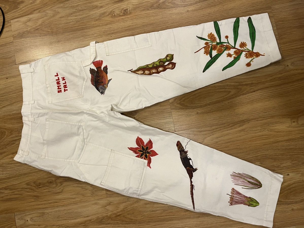 Japanese Brand Small Talk White Nature Workwear Pants Size US 31 - 2 Thumbnail