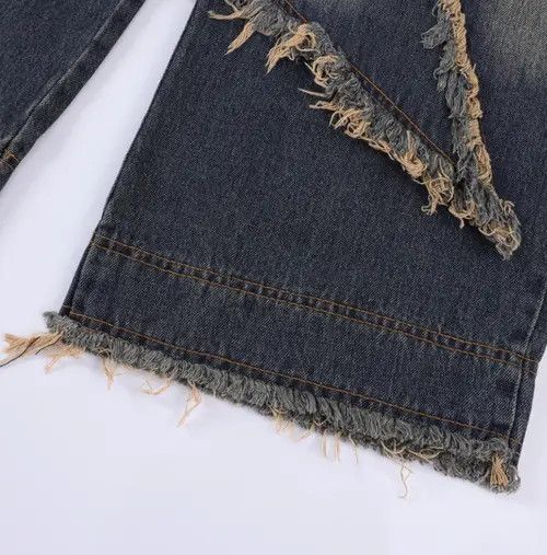 VIBE Vintage star embroidered jeans Size US 34 / EU 50 - 6 Thumbnail