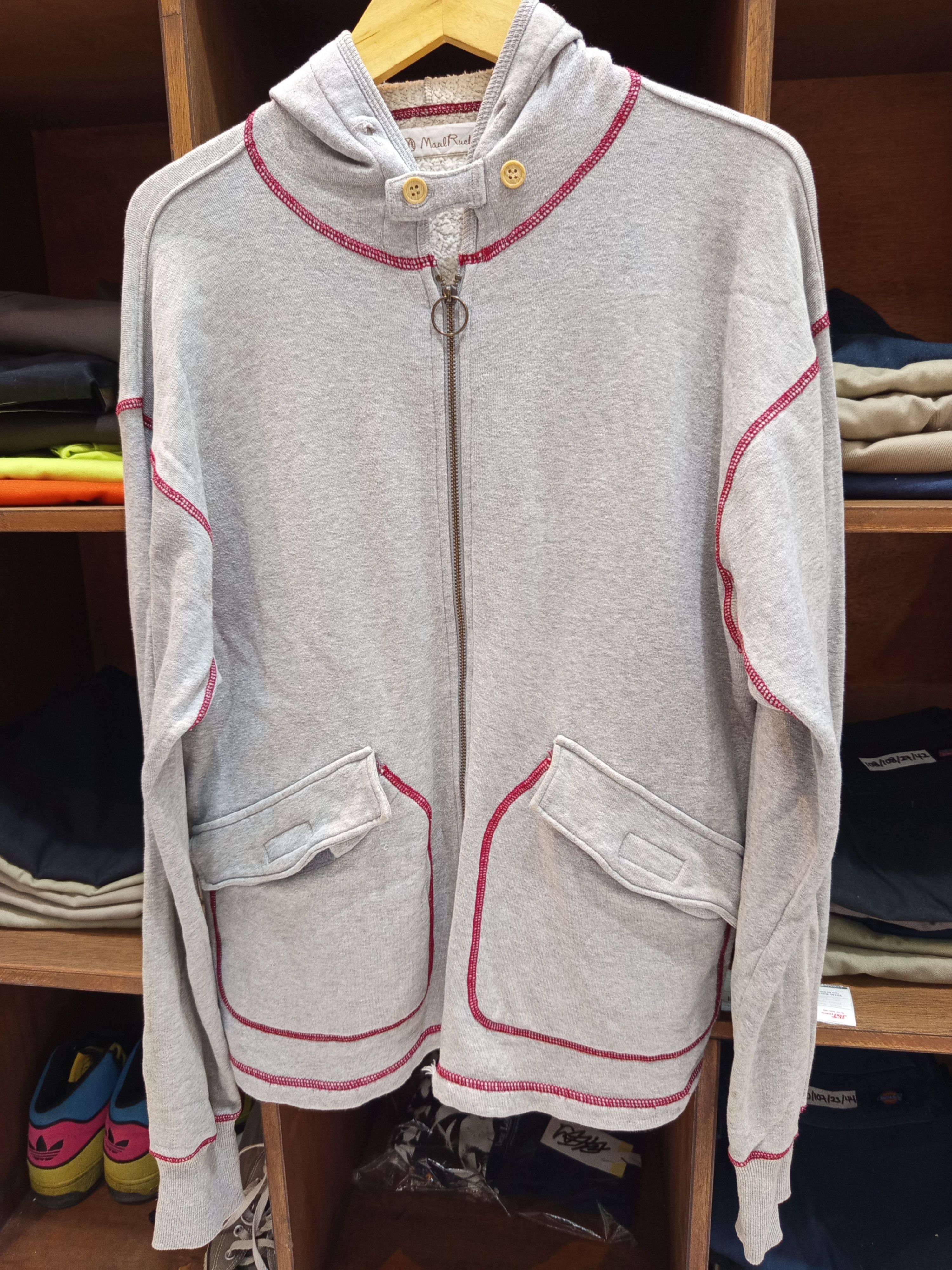 Japanese Brand Vintage Maul Ruck Zip Hoodie Made in Japan Size US XL / EU 56 / 4 - 3 Thumbnail