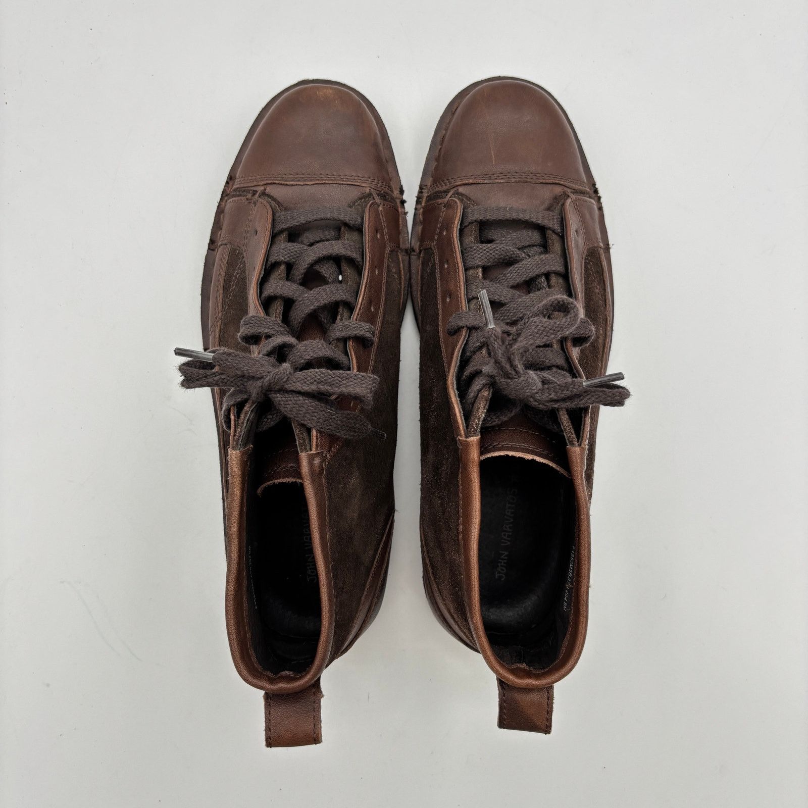 John Varvatos John Varvatos Cap Toe Chukka Boots Men's 8 Leather Suede Size US 8 / EU 41 - 6 Thumbnail