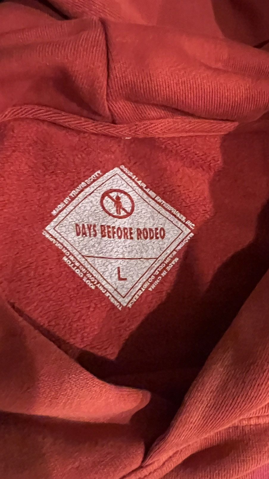 Travis Scott Travis Scott Days Before Rodeo Hoodie **IN HAND** Size US L / EU 52-54 / 3 - 5 Thumbnail