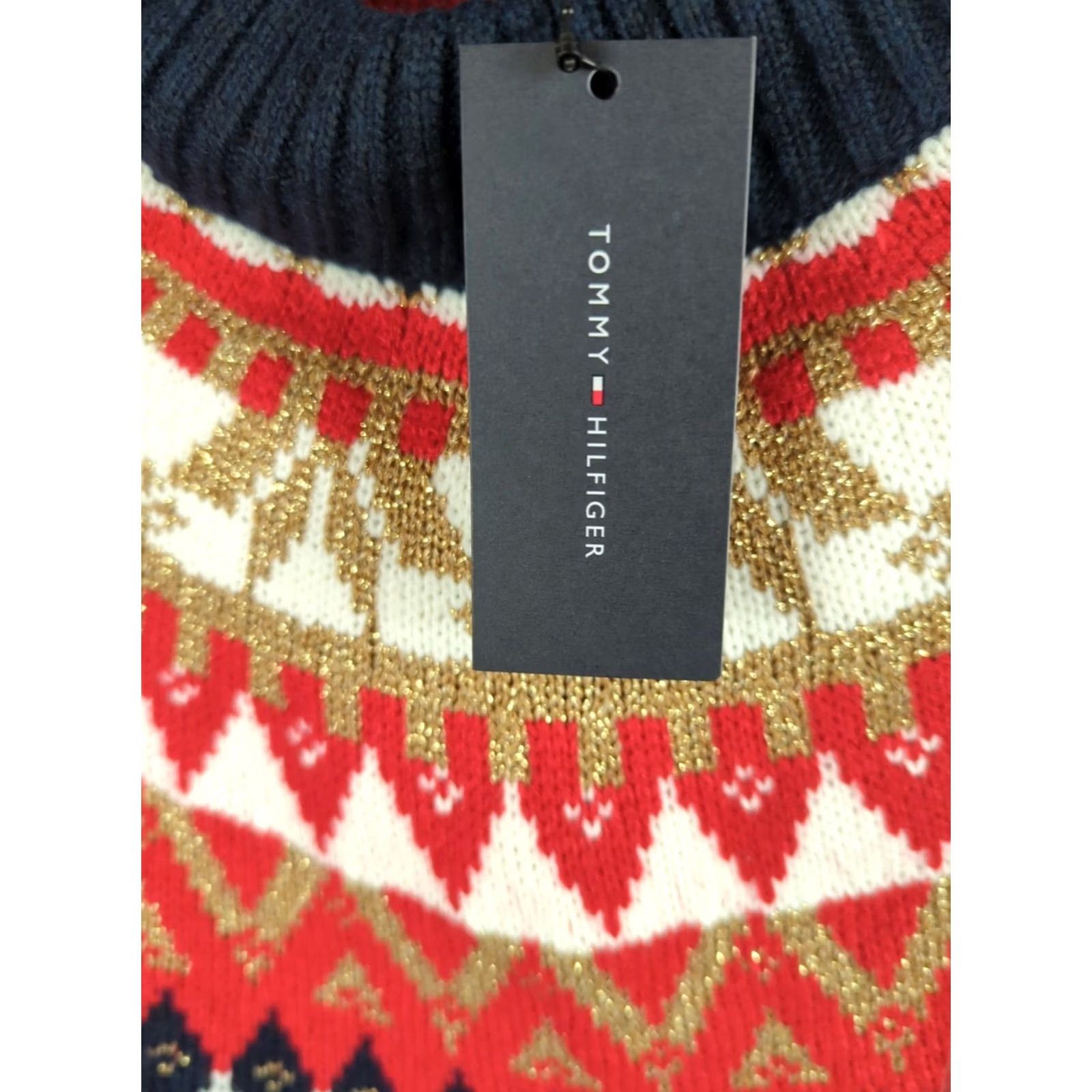 Tommy Hilfiger VINTAGE Tommy Hilfiger Nordic Fair Aisle Crew Sweater Womens Blue XL Size XL / US 12-14 / IT 48-50 - 6 Thumbnail