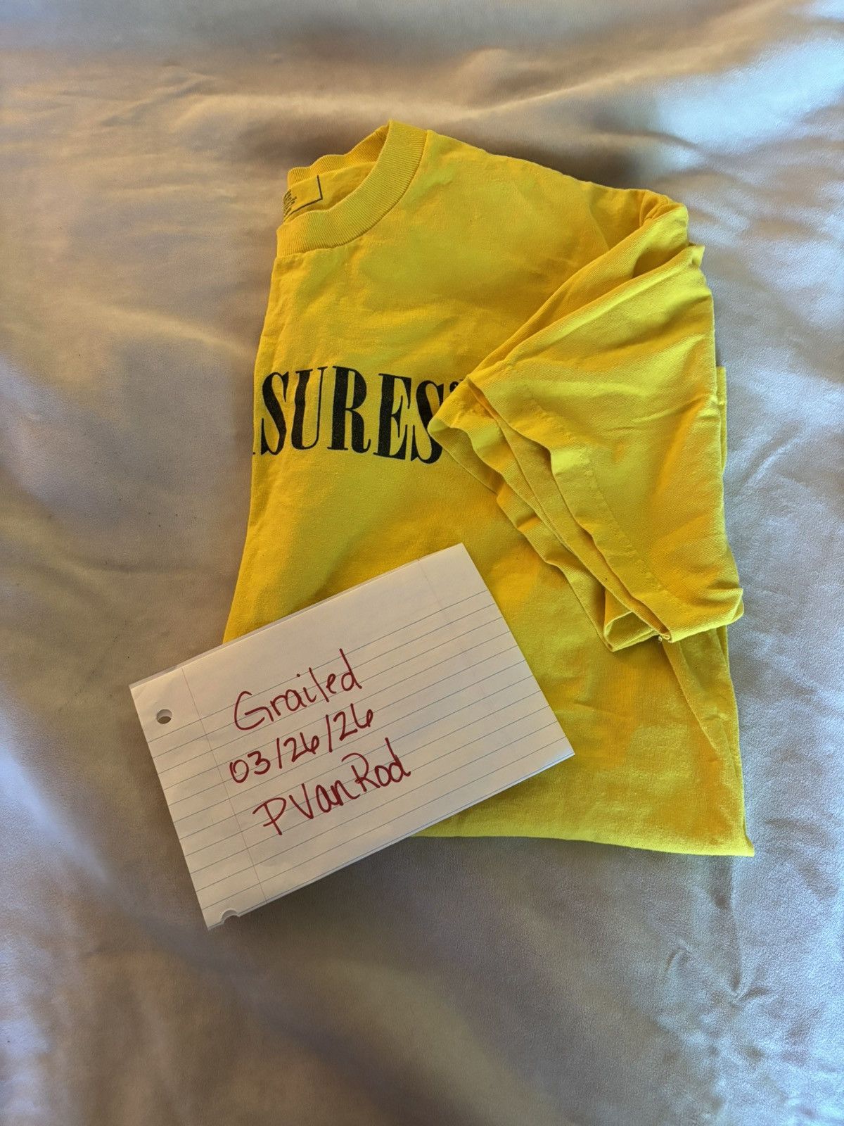 Pleasures Pleasures Yellow Graphic T-Shirt Size US XL / EU 56 / 4 - 4 Thumbnail