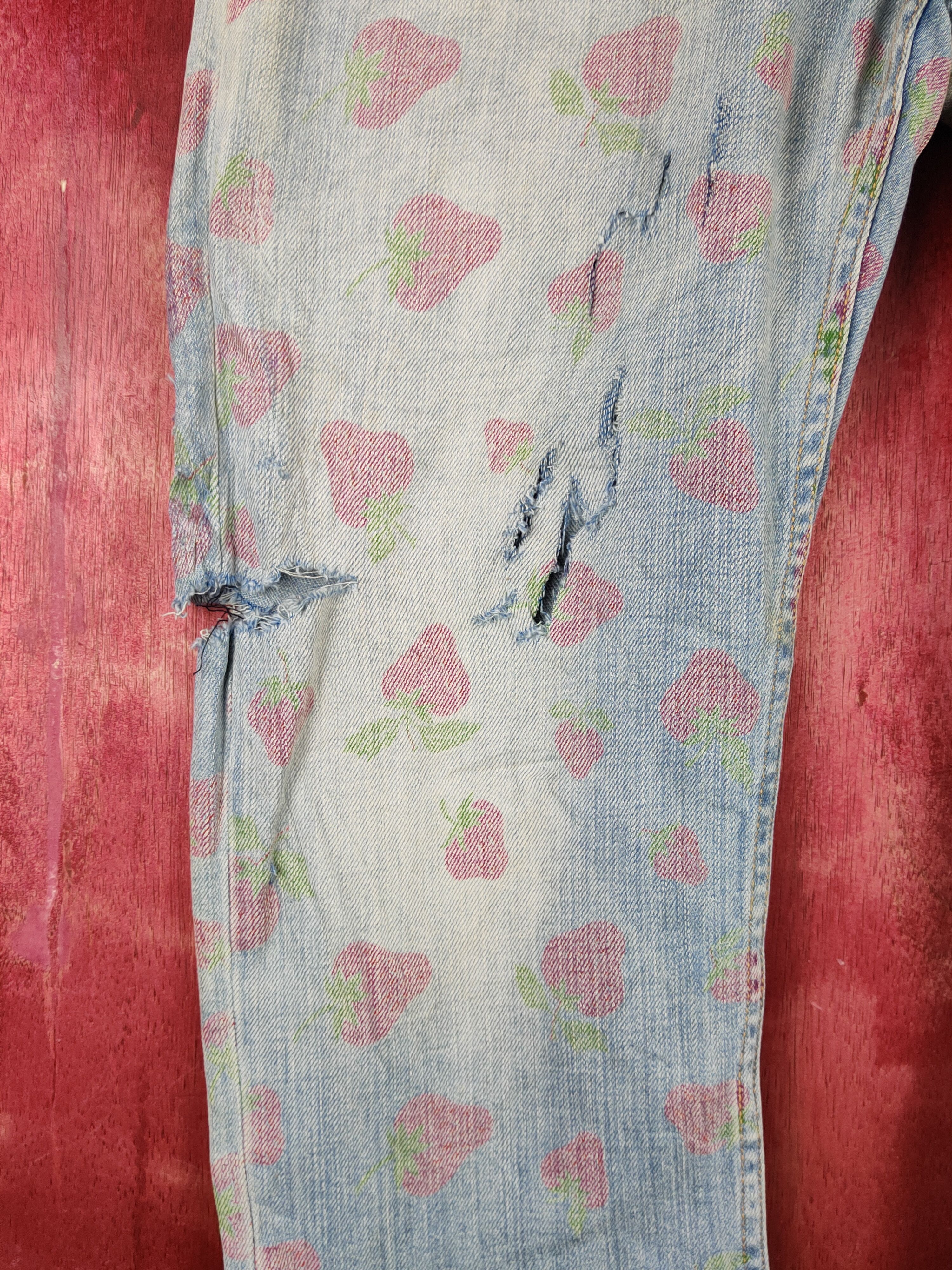 Current/Elliot Current Elliot strawberry faded Ripped Denim #S1537 Size 31" - 5 Thumbnail