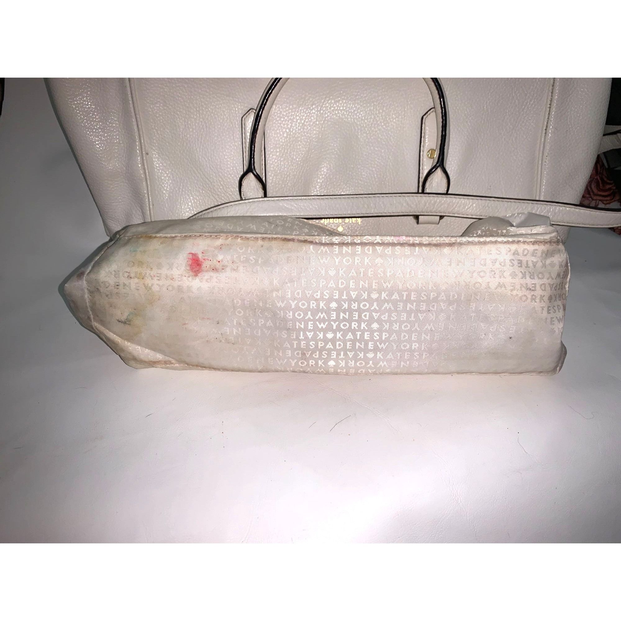 Kate Spade Kate Spade Mulberry Street Off White Pebble Leather Crossbod Size ONE SIZE - 12 Thumbnail