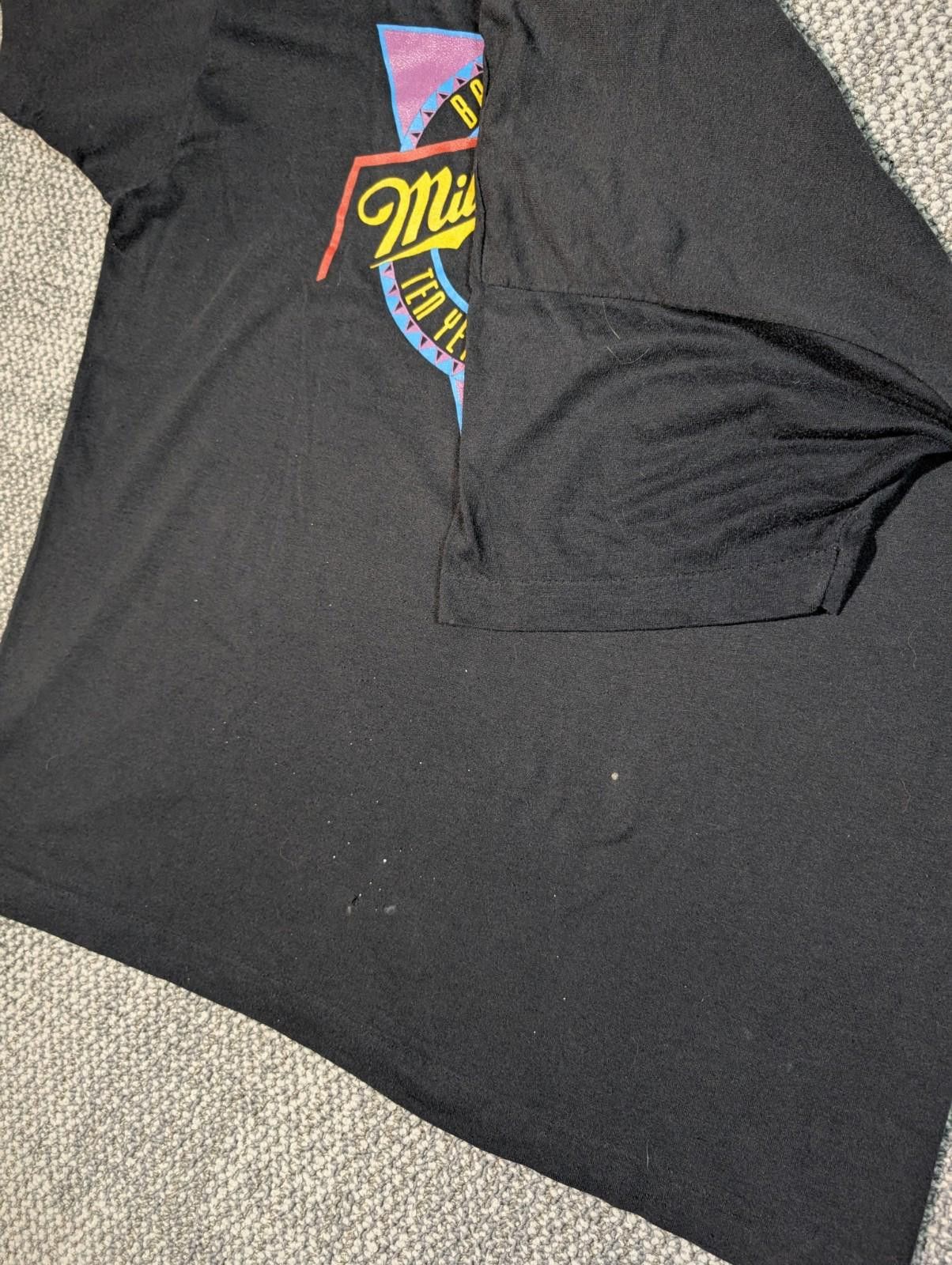 Designer RARE VTG 90's Miller Light Genuine Draft Band Network Shirt Size US S / EU 44-46 / 1 - 2 Thumbnail