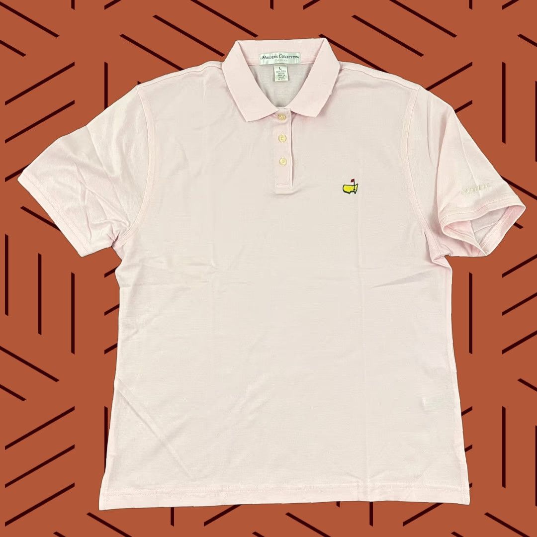 Vintage VINTAGE Masters Collection Polo Shirt Women Large Pink Cotton Short Sleeve Classic Preppy Sports Size L / US 10 / IT 46 - 1 Thumbnail