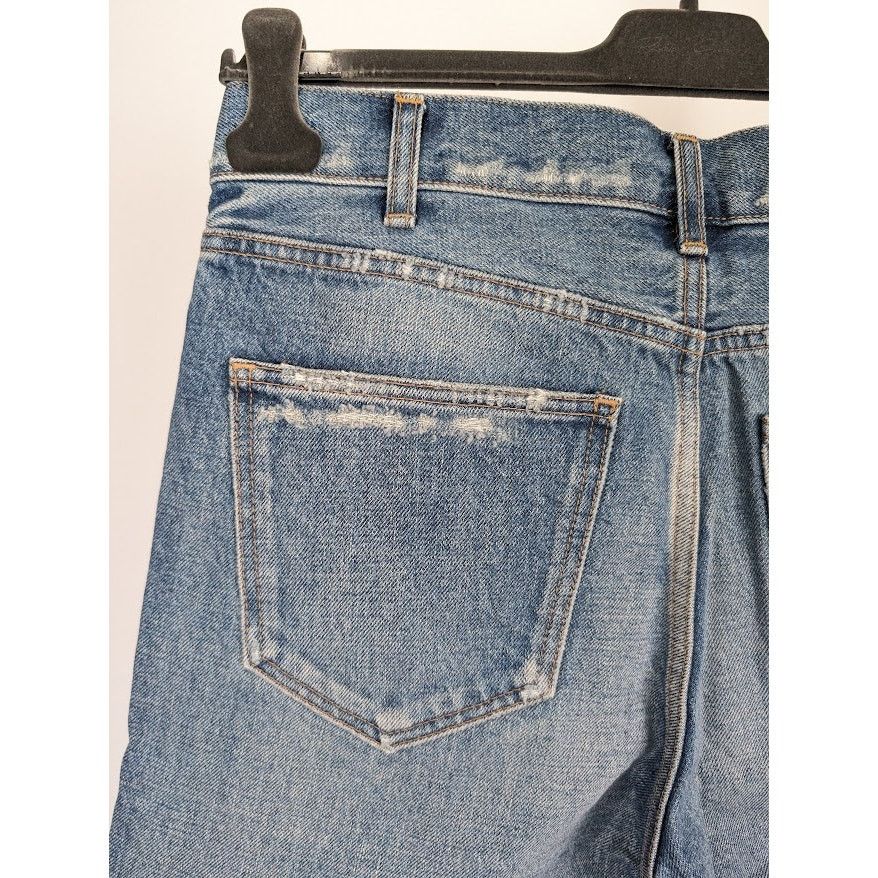 Celine o1rshd1 Denim Short Kurt Destroy in Rigid Indigo Size US 30 / EU 46 - 16 Thumbnail