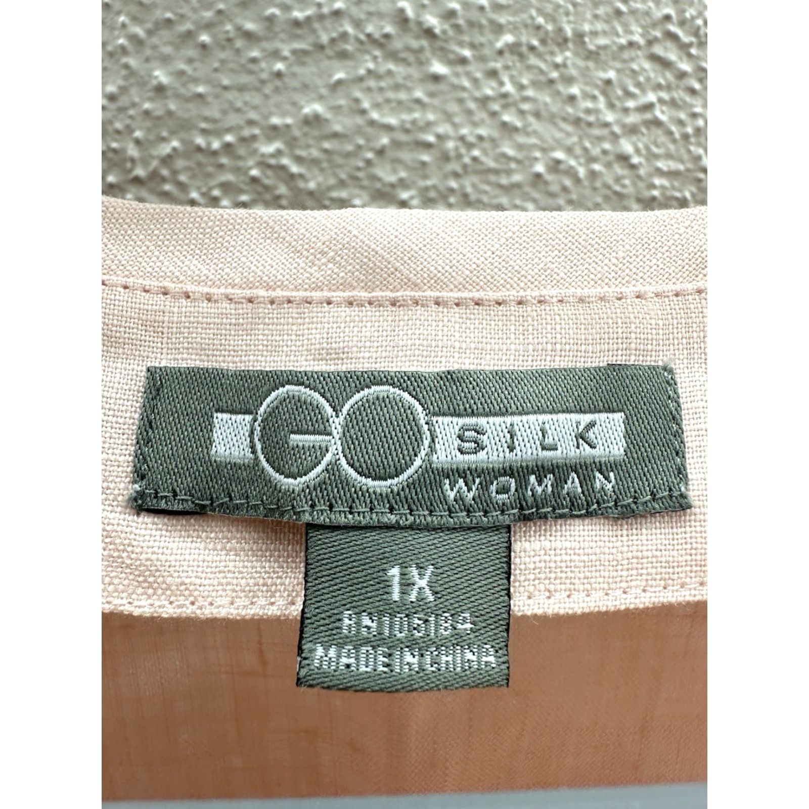 Pinko Go Silk Tank Top Womens Button-Up Linen 1X Pink NWTs Light Weight Sleeveless? Long Sleeve Size XL / US 12-14 / IT 48-50 - 4 Thumbnail