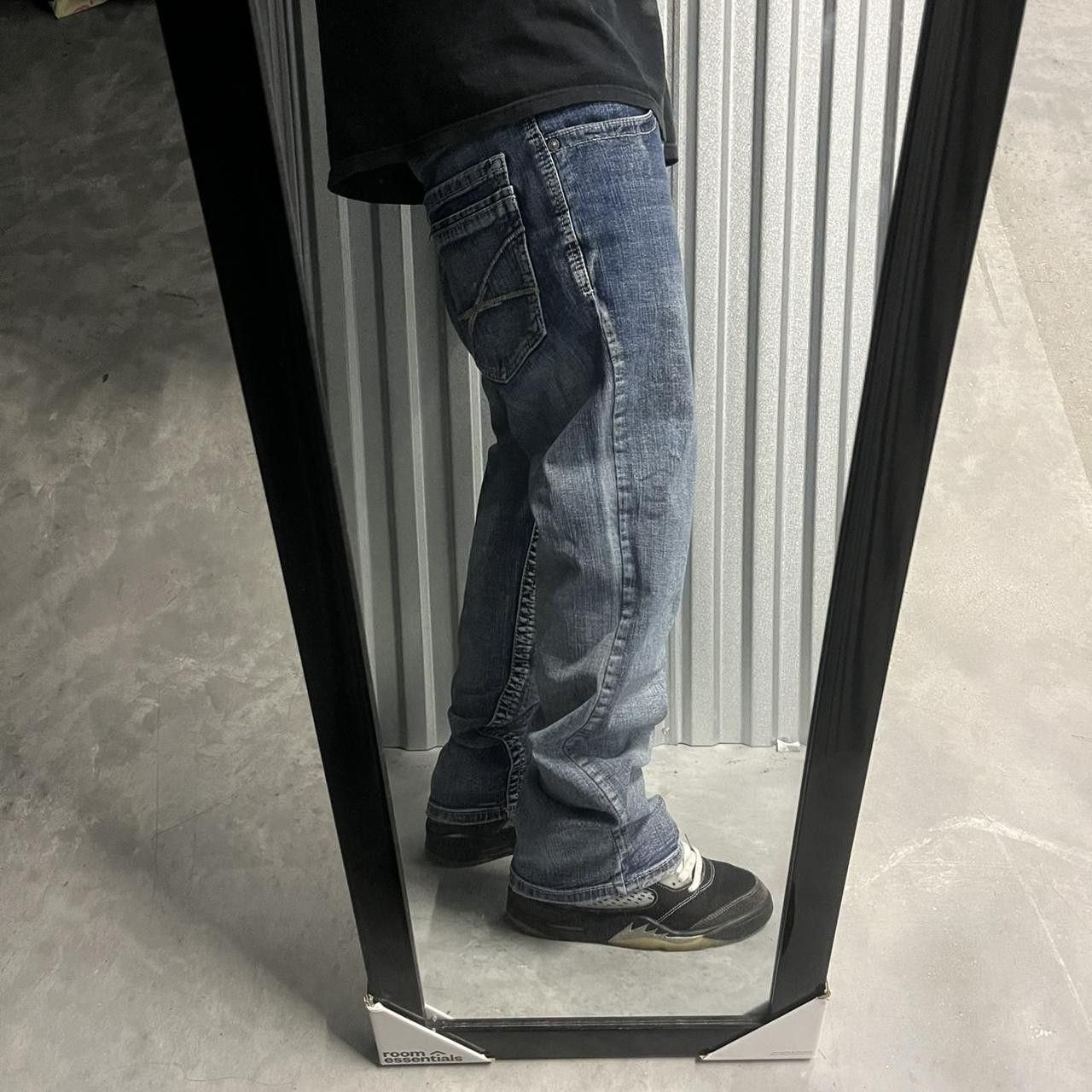 Japanese Brand × Vintage Crazy Vintage Y2K/2000s Medium Wash Bootcut Denim Jeans! Size US 34 / EU 50 - 2 Thumbnail