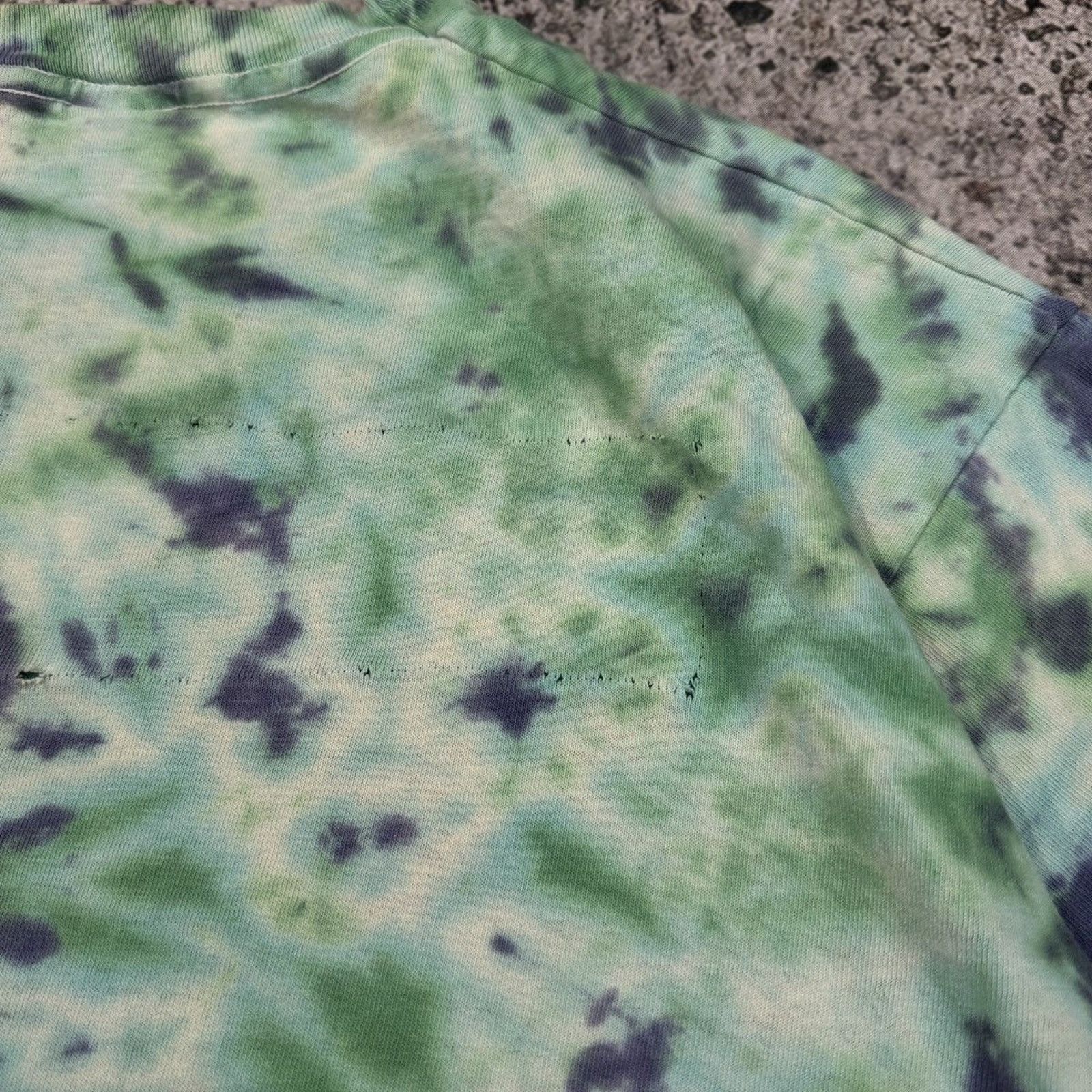 Vintage Marijuana Leaf Thrashed Faded Distressed Shirt ERD Grunge Size US XL / EU 56 / 4 - 18 Thumbnail