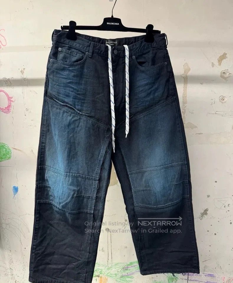 Balenciaga Balenciaga 24FW Tie-Dye Denim Shorts. Size US 27 - 1 Thumbnail