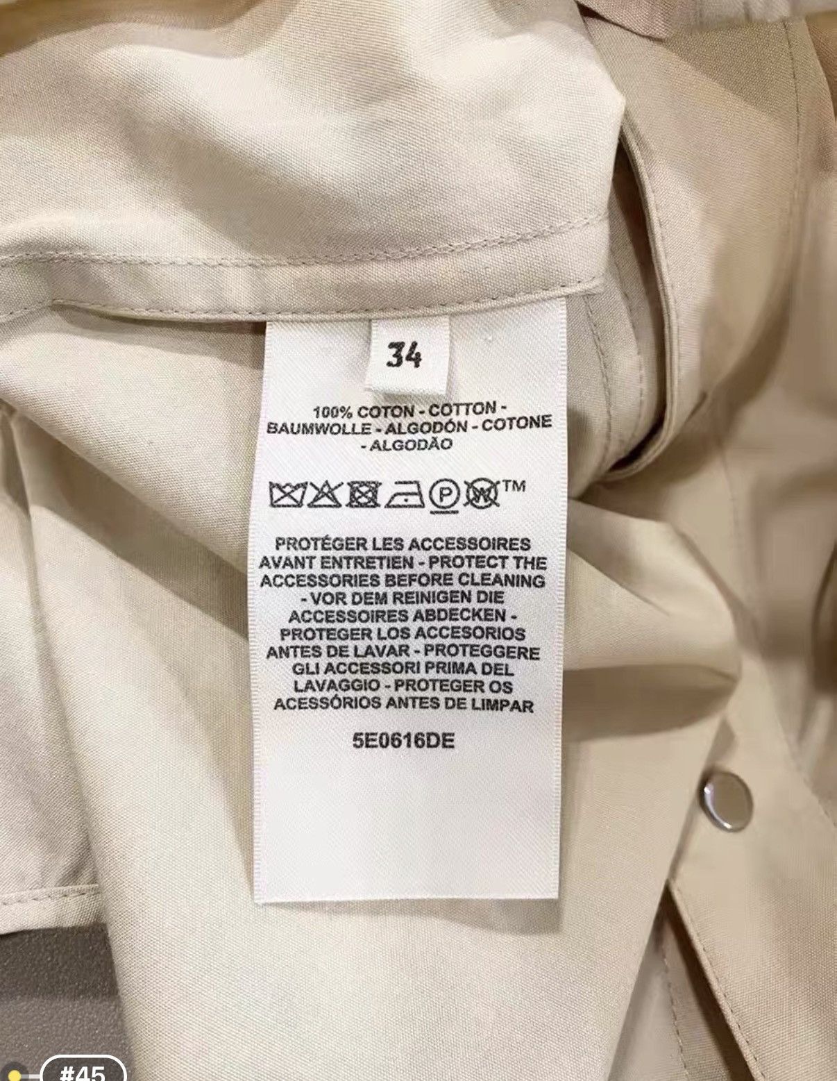 Hermes Hermès Khaki Irregular Long Sleeve Shirt Jacket J33 Size XXS / US 00 / IT 34 - 8 Thumbnail