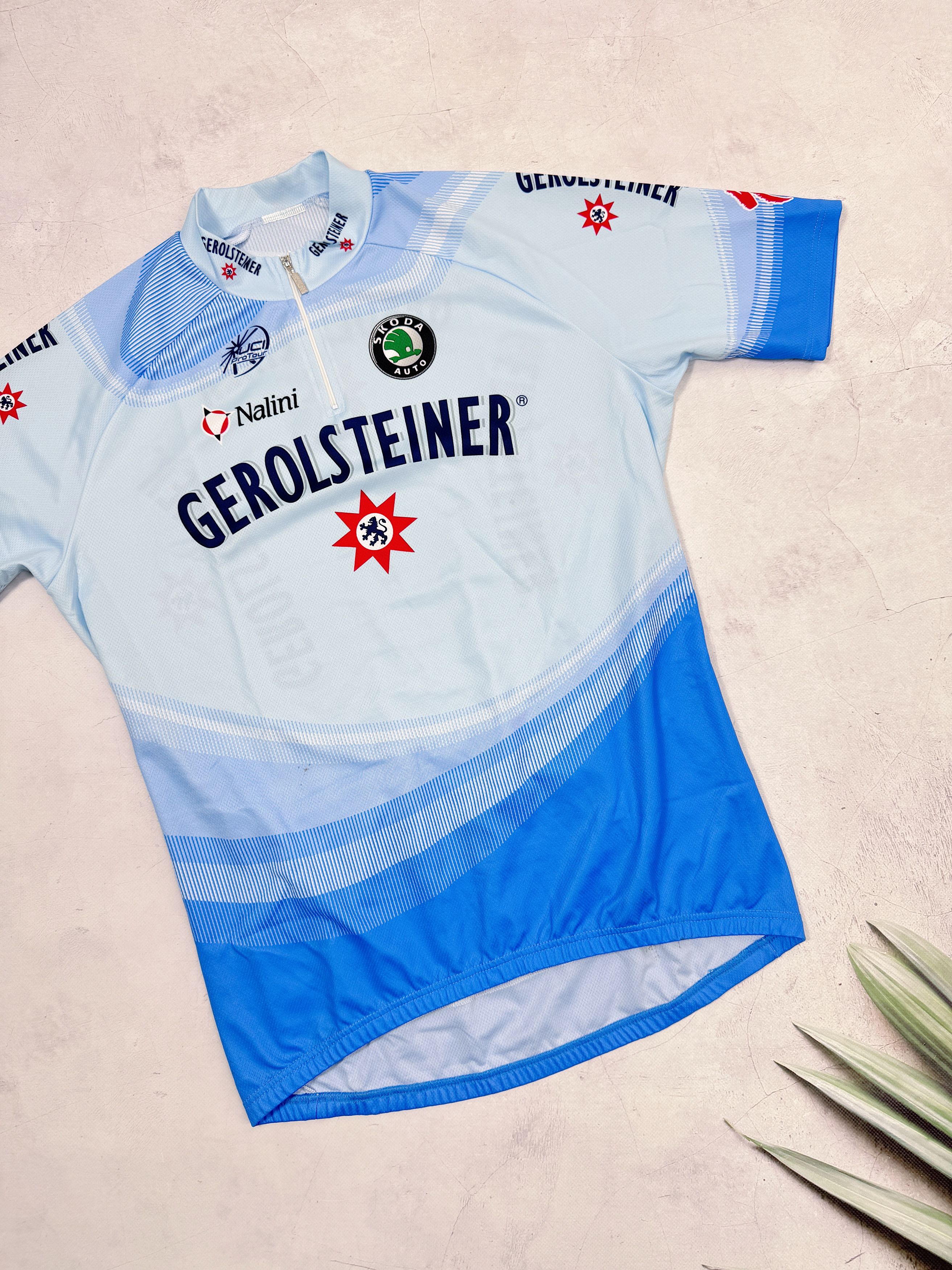 Vintage Vintage Nalini Cycling Jersey Gerolsteiner Skoda Uci Size US XL / EU 56 / 4 - 4 Thumbnail