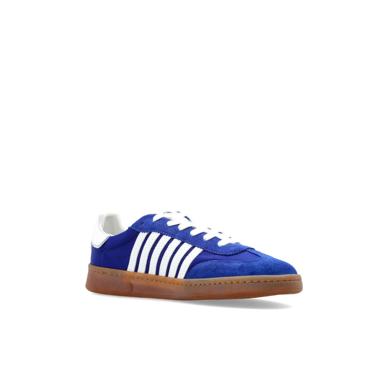 DSQUARED2 Boxer Blue Leather Sneakers New And Authentic (Men