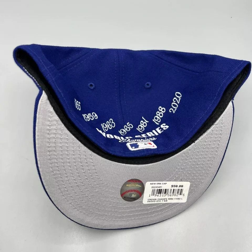 New Era Los Angeles LA Dodgers Hat Men 7 5/8 59Fifty New Era Fitted Size ONE SIZE - 4 Thumbnail