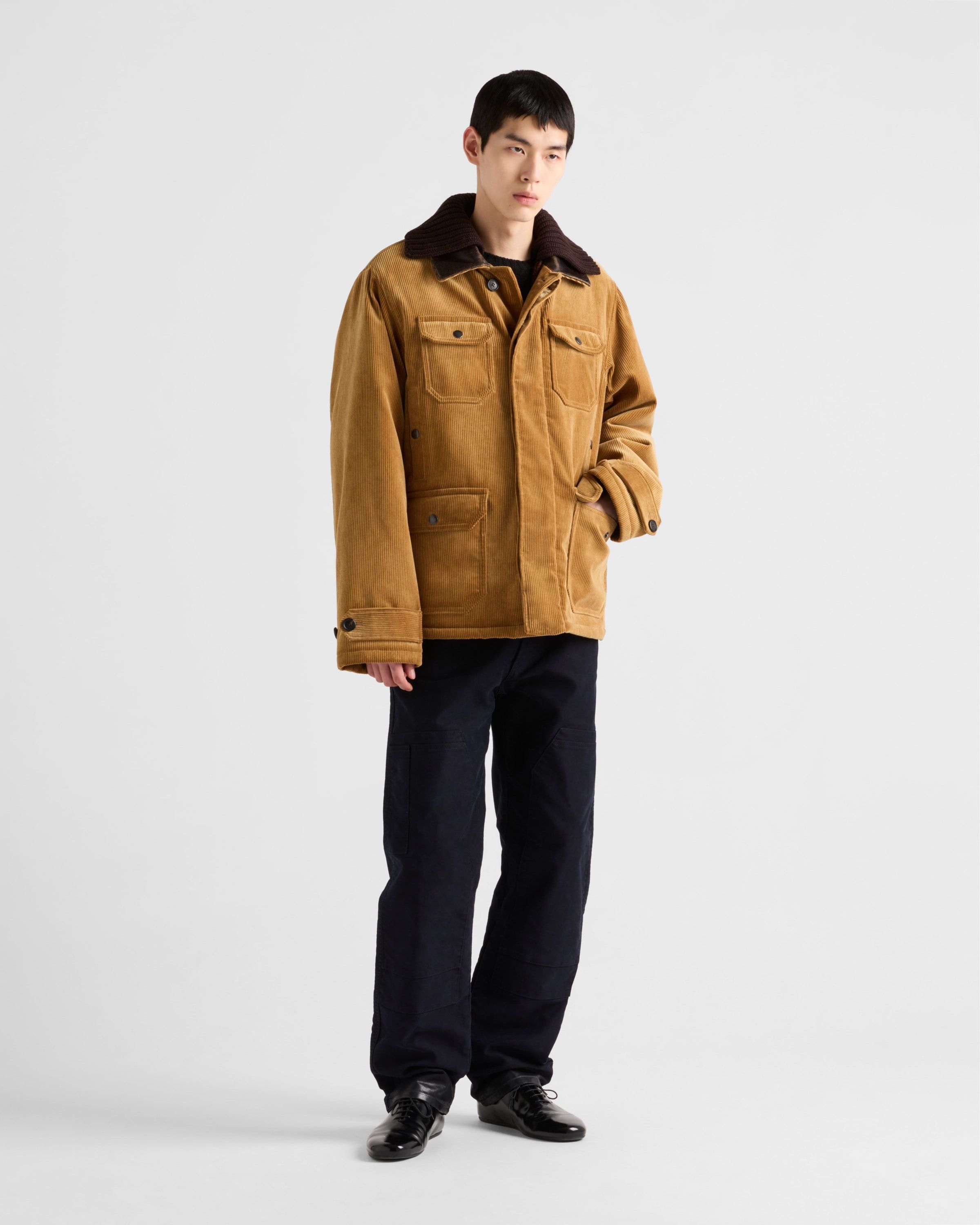 Prada o1la1rc1a0925 Corduroy Jacket in Mustard Size US L / EU 52-54 / 3 - 2 Thumbnail