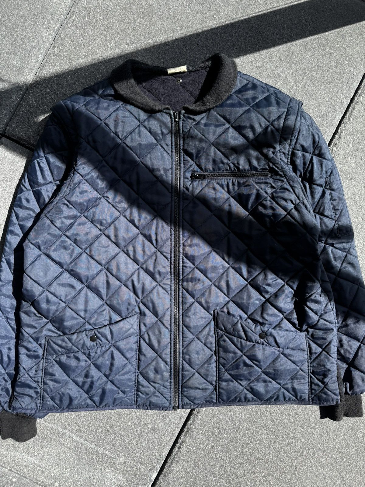 Vintage CRAZY VINTAGE 90's QUILTED BOMBER JACKET Size US L / EU 52-54 / 3 - 4 Thumbnail