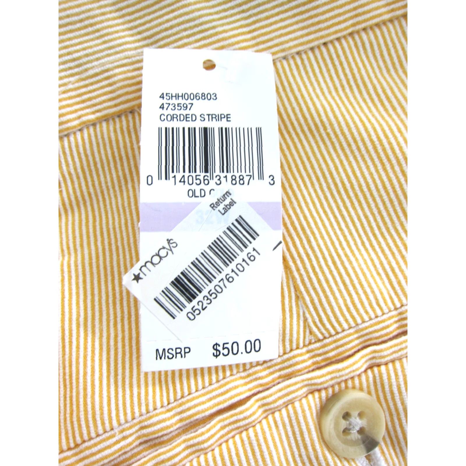 Izod 2 Pair NWT IZOD Corded Stripe Flat Front Chino Short Men 32 Mens Slim Color Multicolor 34" waist 11.5" rise 40" hip 10.5" inseam Size US 32 / EU 48 - 4 Thumbnail