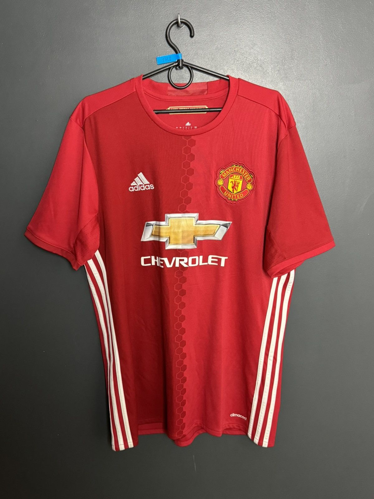 Adidas Manchester United 16/17 Home Pogba Football Jersey Size US L / EU 52-54 / 3 - 2 Thumbnail