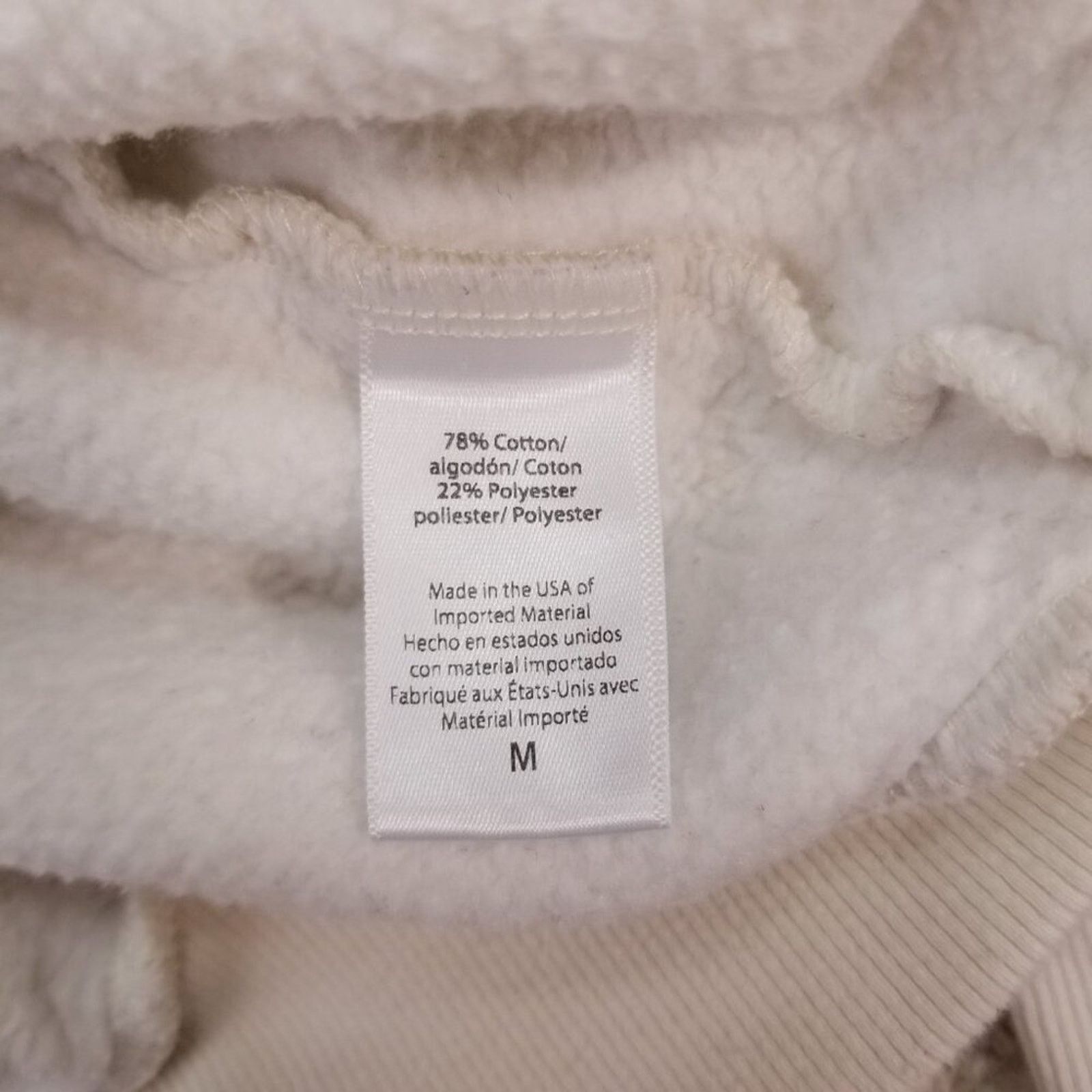 Beyond Yoga Beyond Yoga WFH Fleece Cropped Crew Vintage White Sz Medium Size M / US 6-8 / IT 42-44 - 7 Thumbnail