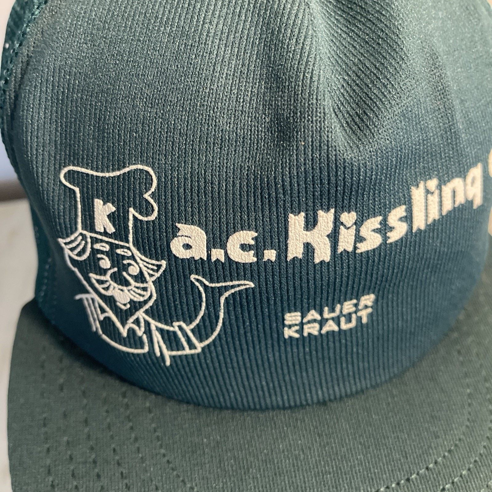 Cintas Vtg A.C. Kissling co. sauer kraut trucker hat Foam Breakdown Size ONE SIZE - 5 Thumbnail