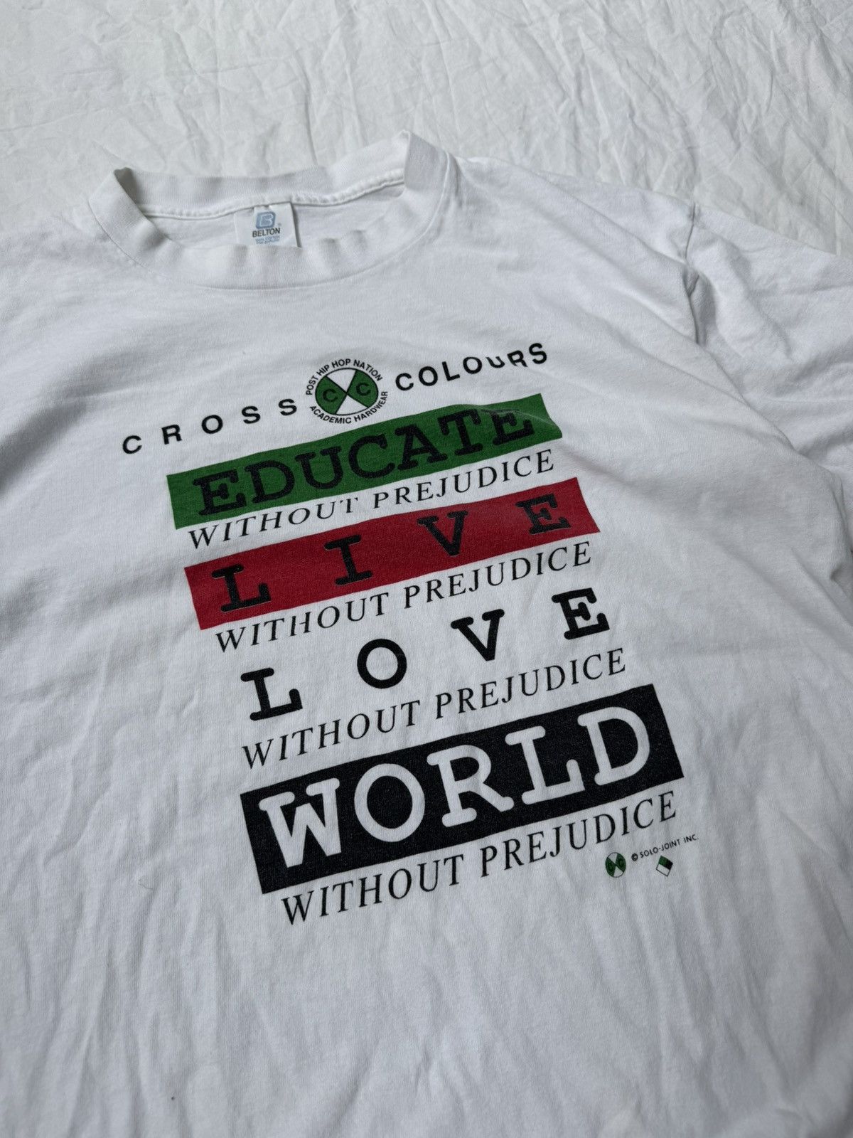 Cross Colours Vintage 90s Single Stitch Cross Colours Tee Rare Size US XL / EU 56 / 4 - 3 Thumbnail