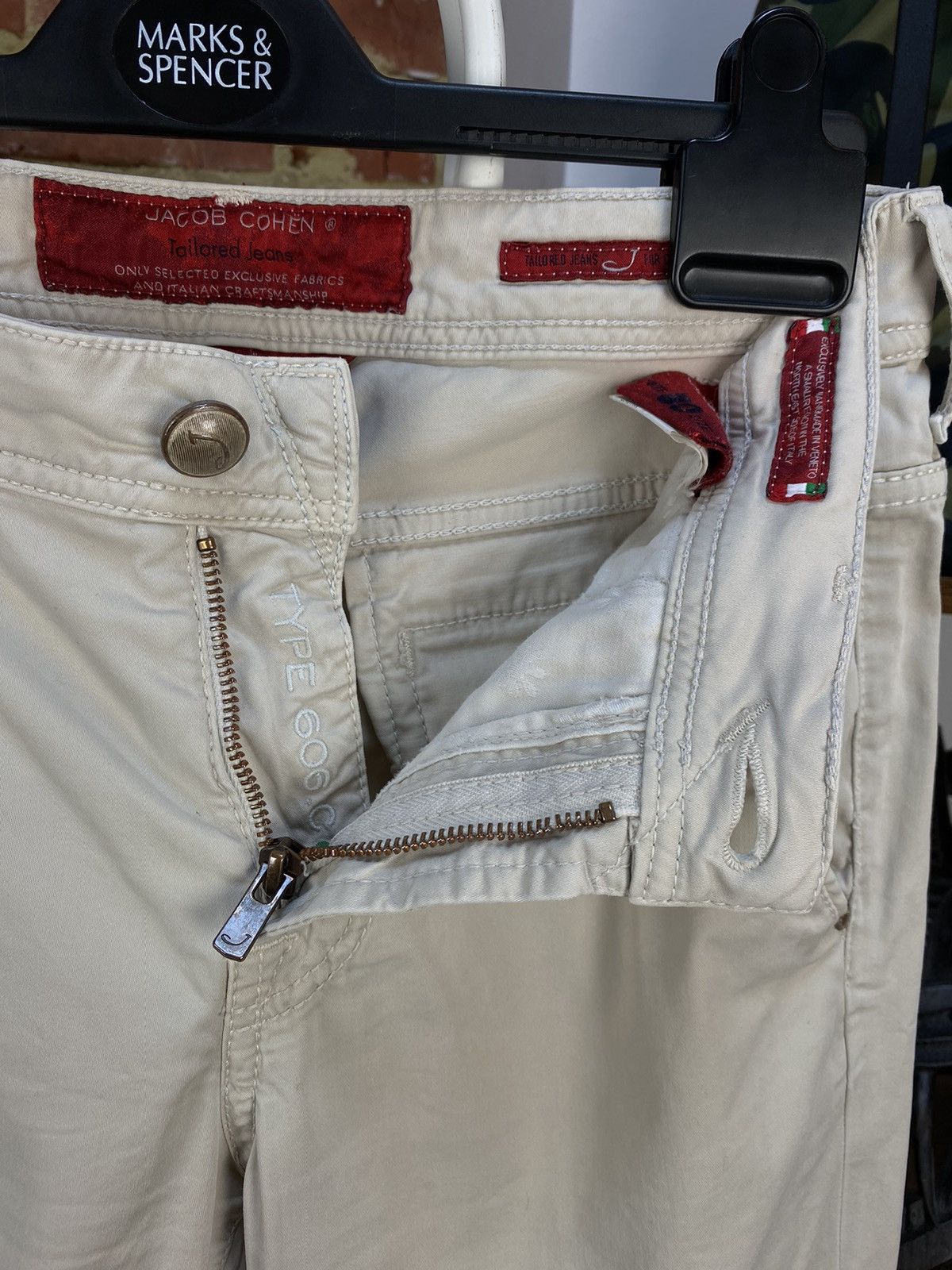 Jacob Cohen Jacob Cohen J606 Comfort Tailored Jeans Beige Chino Pants Size US 30 / EU 46 - 4 Thumbnail