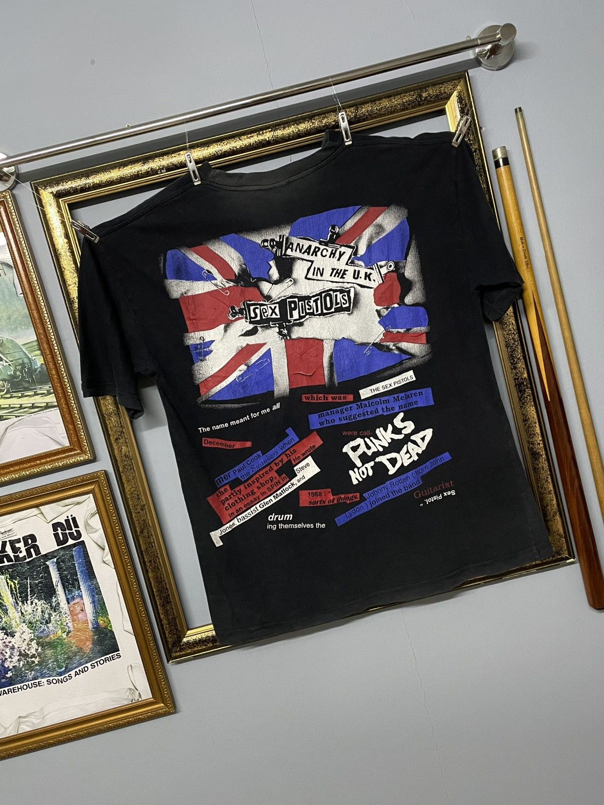 Vintage Vintage Original 90s Sex Pistols Punk Johny Rotten Sunfaded Size US L / EU 52-54 / 3 - 8 Thumbnail