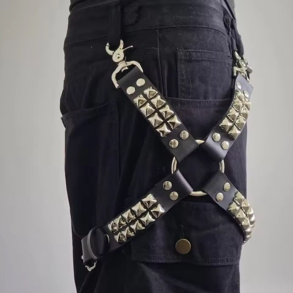 Japanese Brand Punk Thigh Garters Belt Leg Harness Size ONE SIZE - 2 Thumbnail