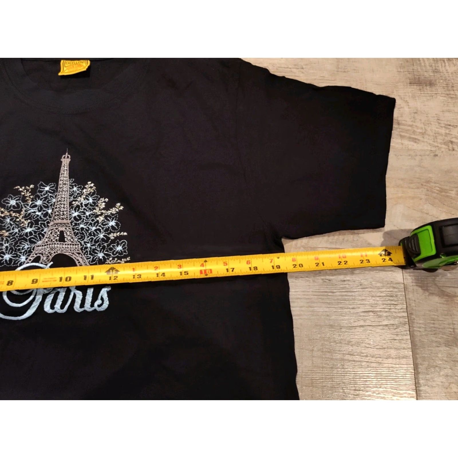 Vintage VINTAGE Excellent Gold Label T-Shirt Black Graphic Paris Eiffel Tower Size M Unisex Adults 90s Size US M / EU 48-50 / 2 - 4 Thumbnail