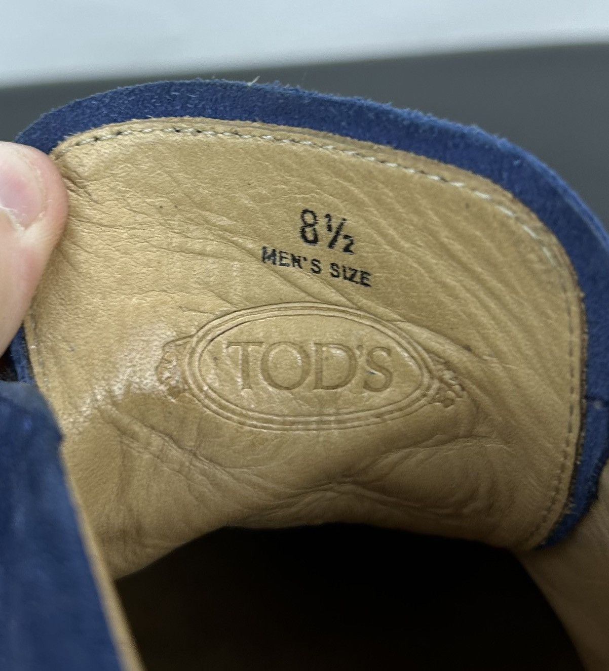 Tod's Tod’s Leather Men’s Hi top Shoes Blue Size 43 Size US 10.5 / EU 43-44 - 7 Thumbnail