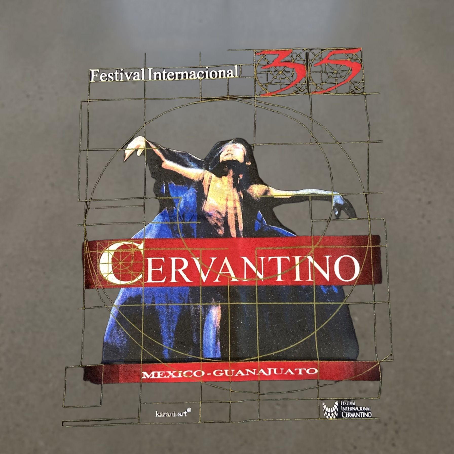 Vintage VINTAGE 90s El Cervantino Festival International Cervantino Shirt Mexico Jumo Blue L Mens Graphic Tee Short Sleeve Cotton Sportswear/Beach Size US L / EU 52-54 / 3 - 1 Thumbnail