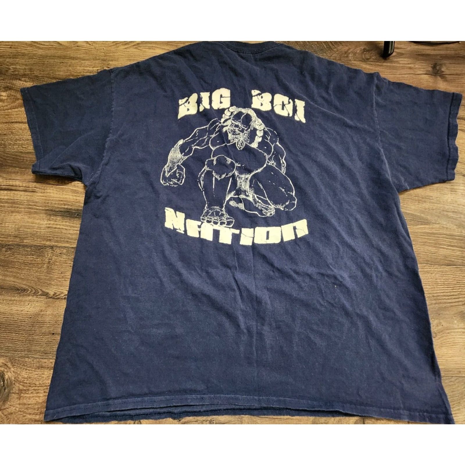 Gildan Mens T Shirt 2XL Blue Double-Sided I Eat Small People Big Boi Nation Shirt Size US XXL / EU 58 / 5 - 2 Thumbnail