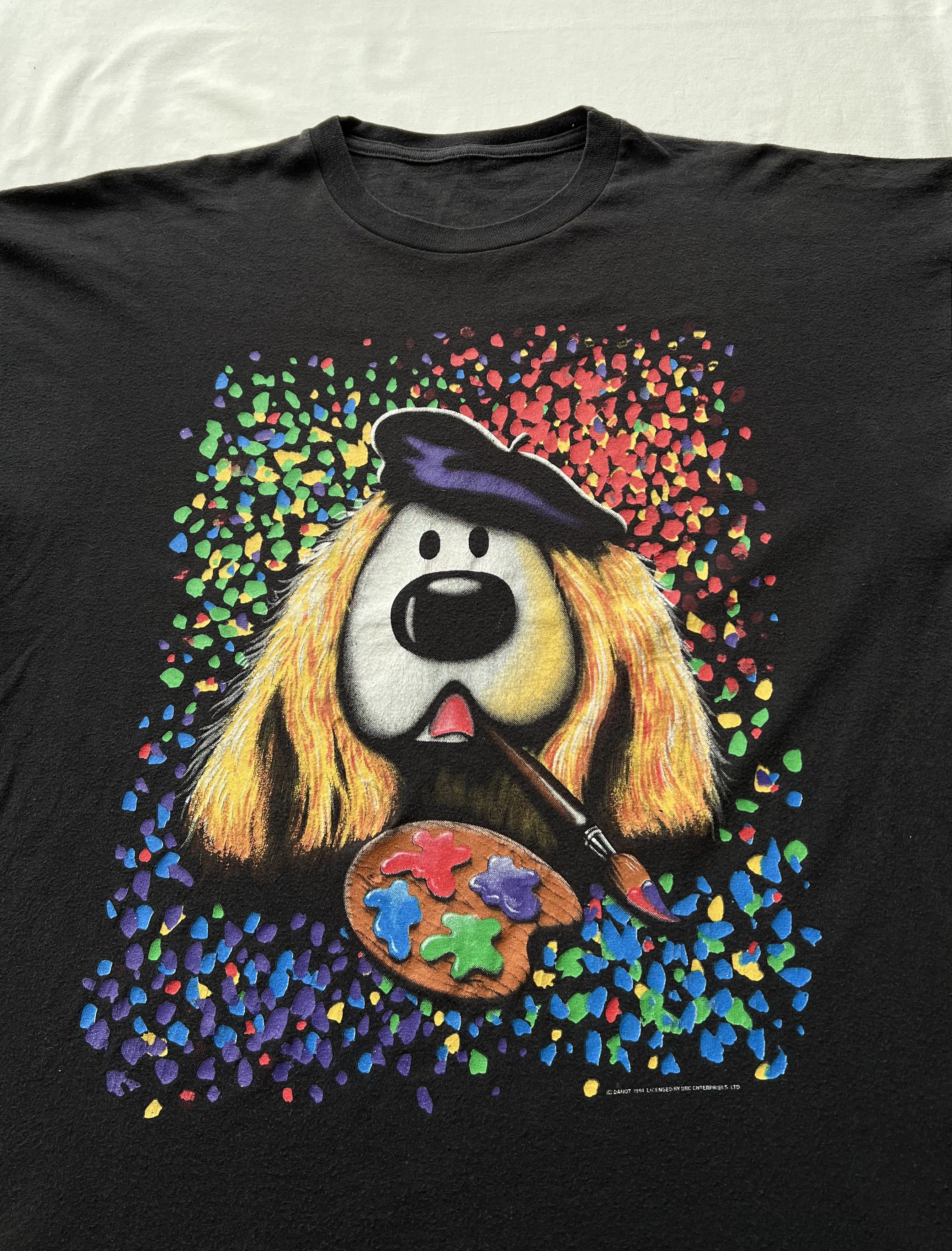 Band Tees × Cartoon Network × Vintage Vintage 1991 The Magic Roundabout Dog Tee Size US XL / EU 56 / 4 - 3 Thumbnail