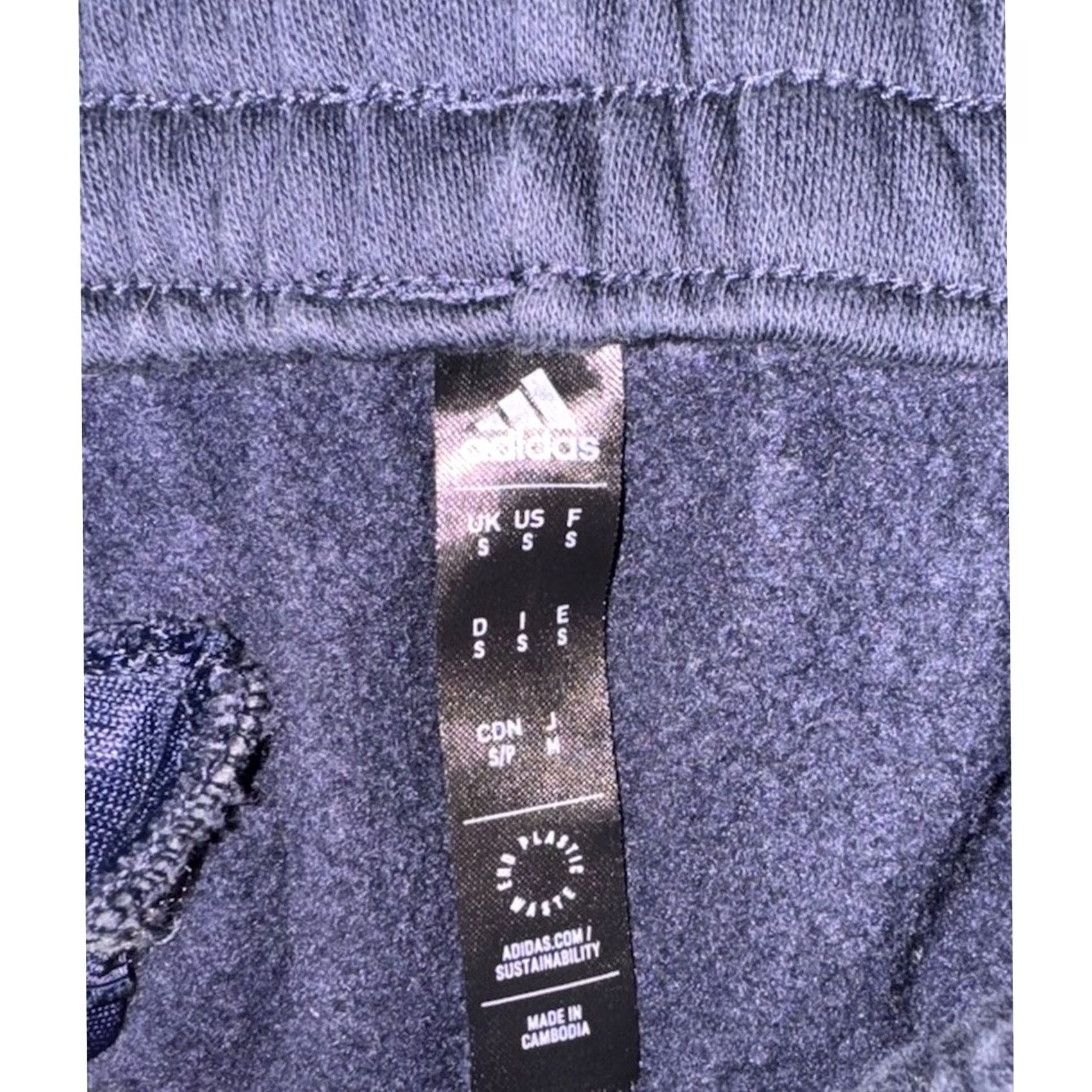 Adidas Adidas Men's S Tapered Joggers Sweatpants Navy Blue Logo Size US 29 - 3 Thumbnail