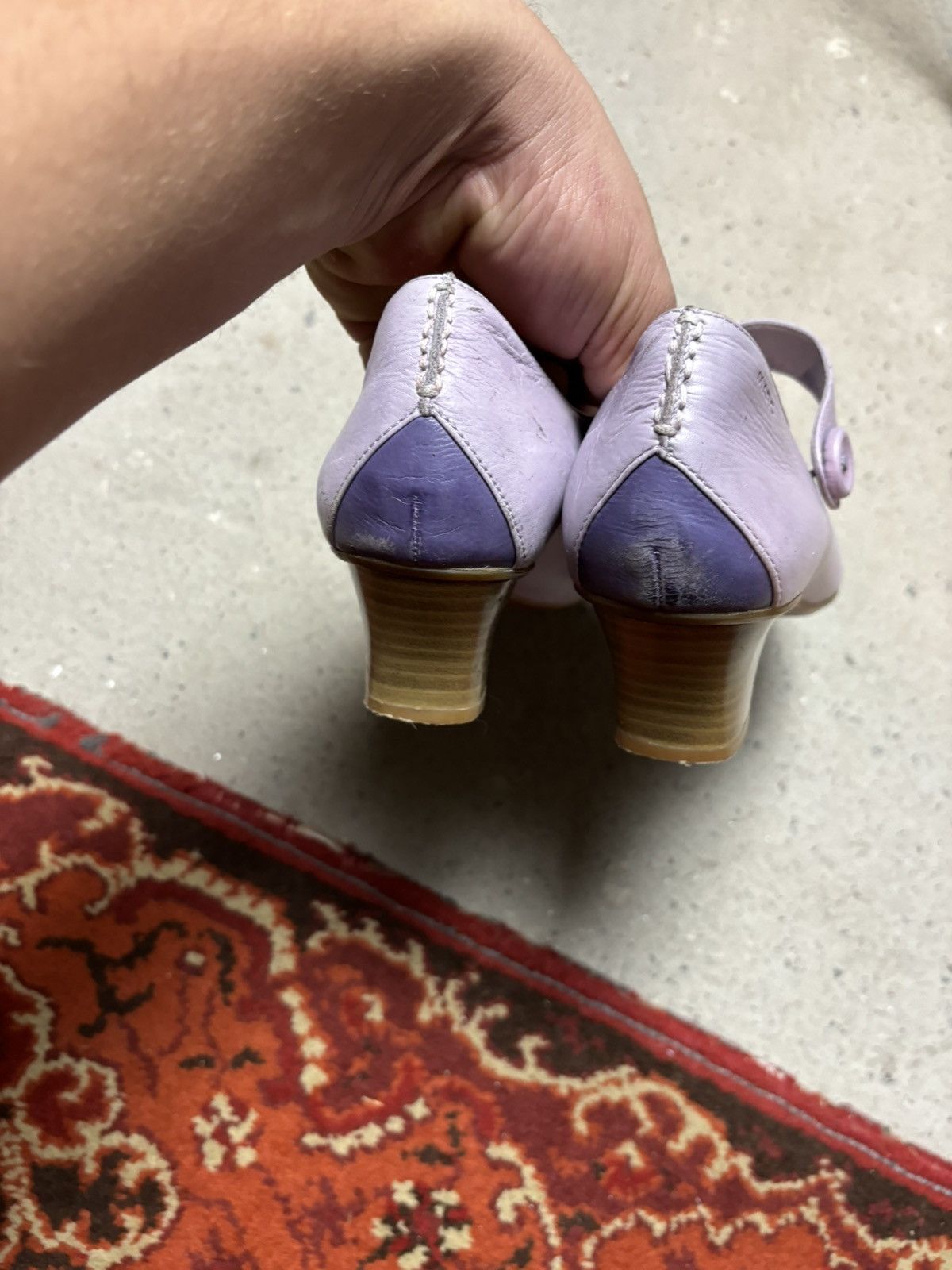 Japanese Brand × Vintage Vintage MARC Pumps Flieder/Lila Lavendel Banja Heels Size US 9 / IT 39 - 3 Thumbnail