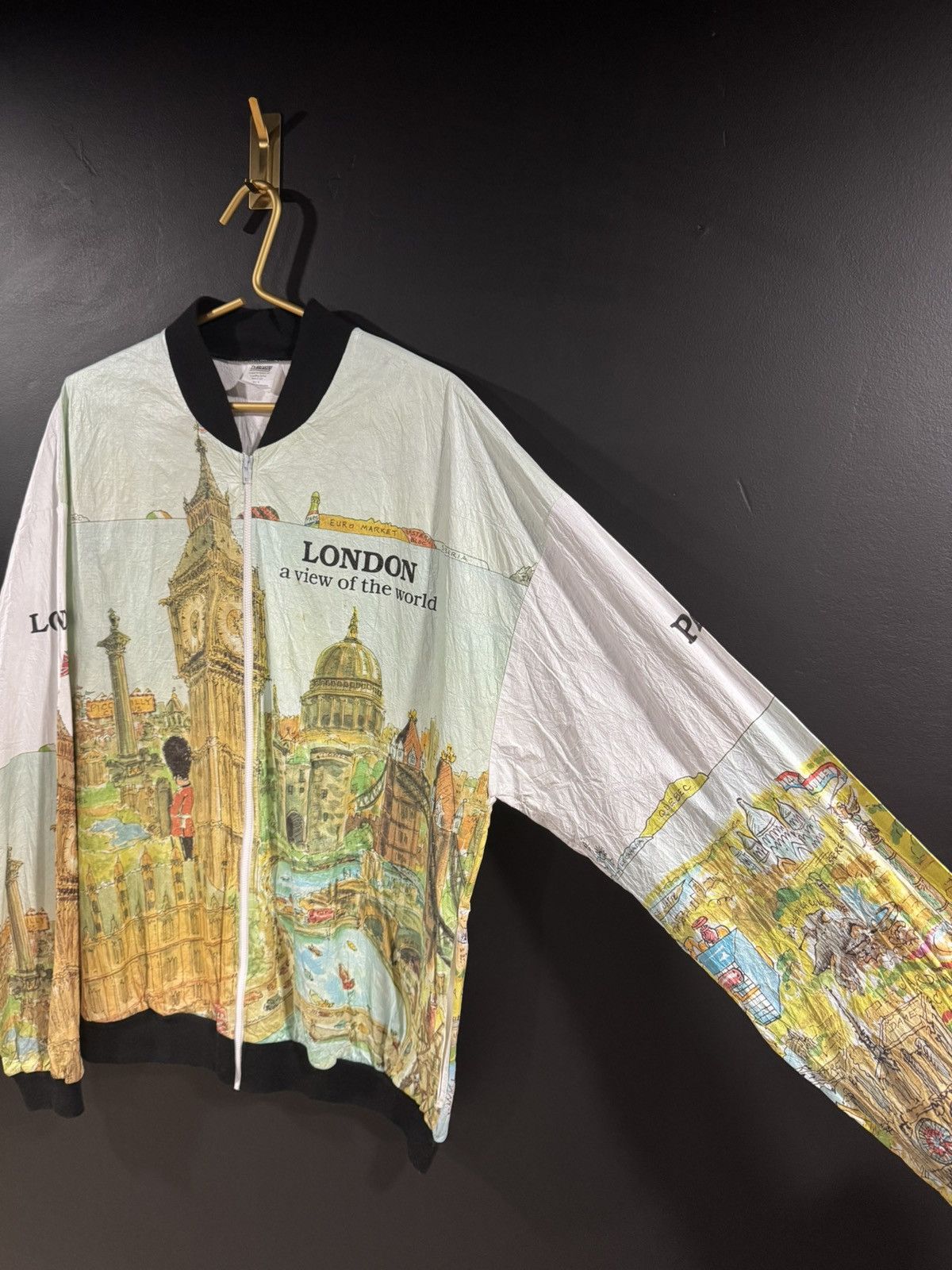 Other 80s / 90s Vintage London Paris Map Windbreaker Jacket XL Size US XL / EU 56 / 4 - 5 Thumbnail