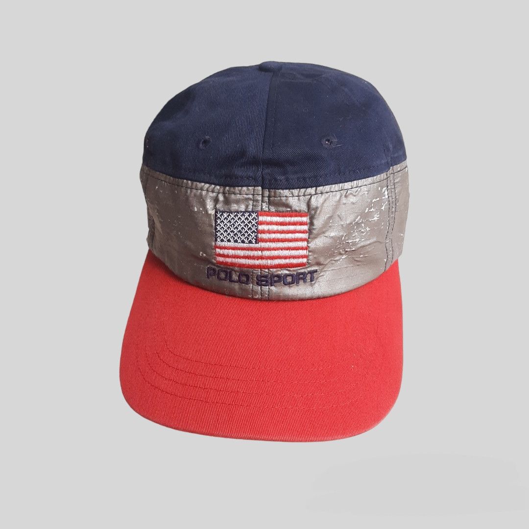 Polo Ralph Lauren × Ralph Lauren × Vintage Vintage 90's Polo sport caps Size ONE SIZE - 1 Thumbnail