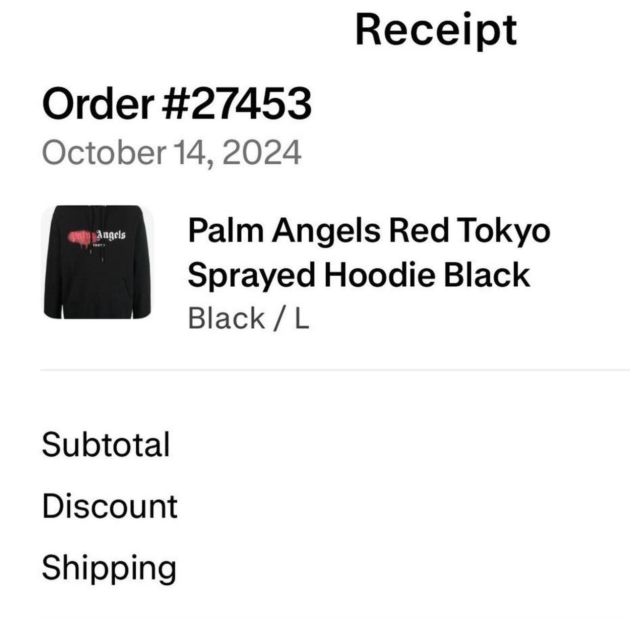 Palm Angels Palm angels red paint splatter hoodie Size US L / EU 52-54 / 3 - 6 Thumbnail