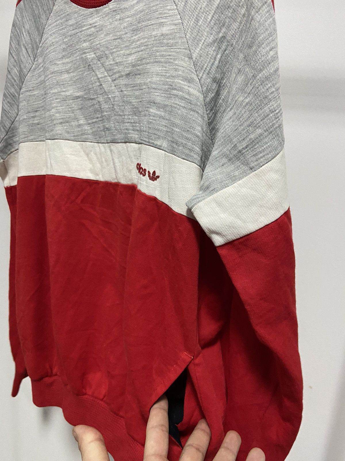 Adidas × Vintage Adidas Vintage Logo Sweatshirt made in France 🇫🇷 Size US L / EU 52-54 / 3 - 4 Thumbnail