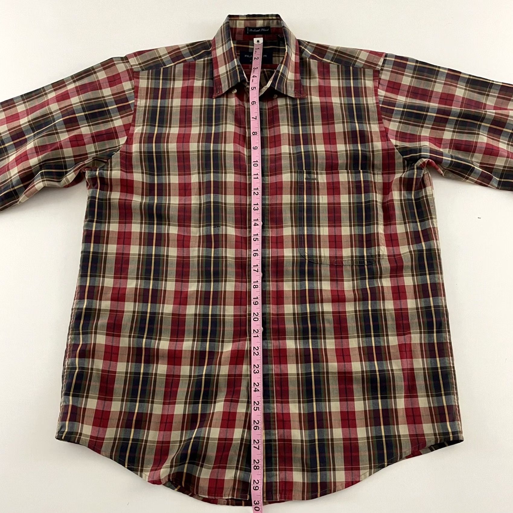 Gant GANT Rugger Foxhunt Plaid Long Sleeve Button-Up Shirt Mens Medium Red Size US M / EU 48-50 / 2 - 6 Thumbnail