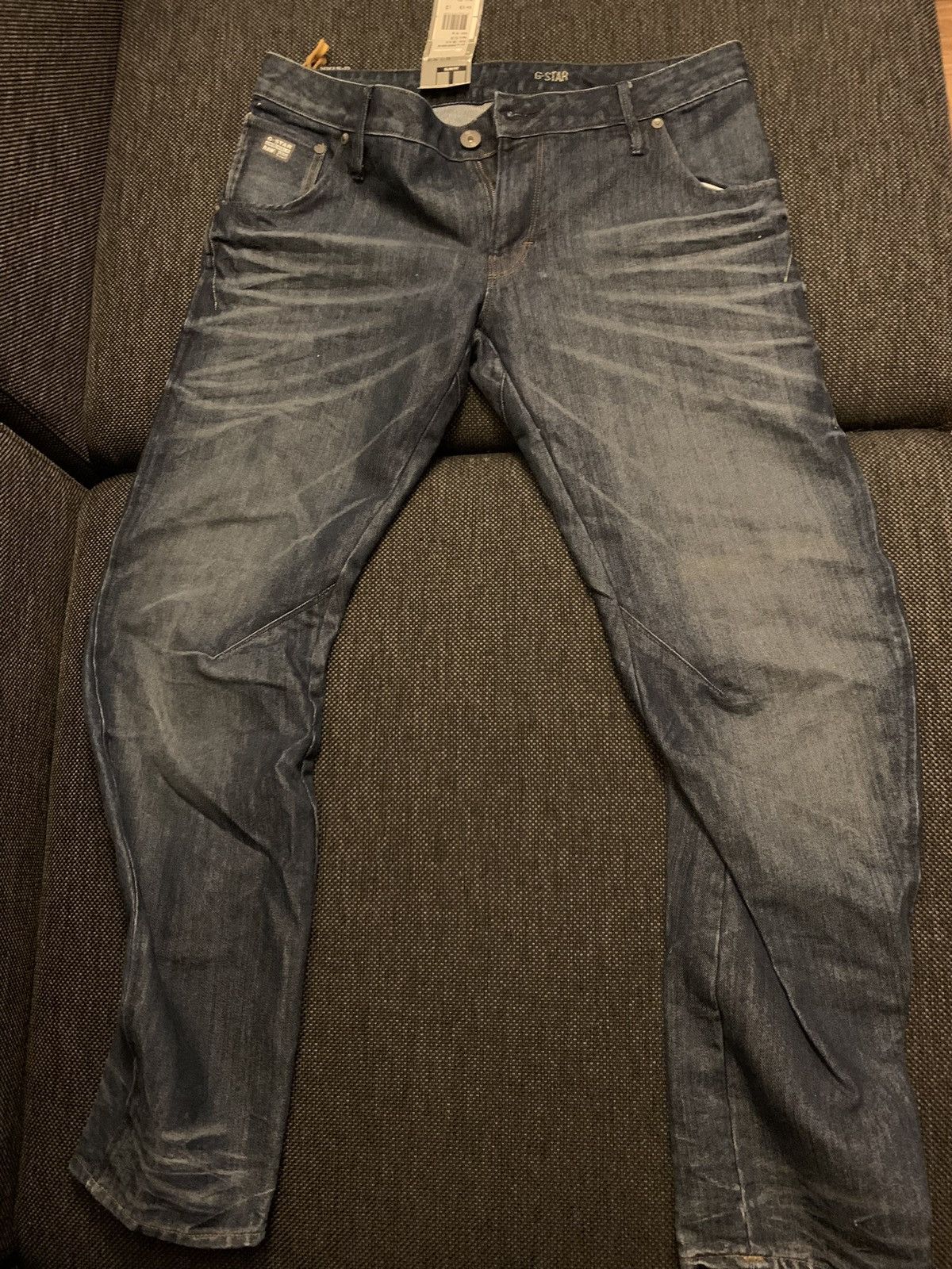 G-Star G-Star Raw Jeans 34x32 Slim Fit GS01 Tapered Leg Dark Wash Size US 34 / EU 50 - 2 Thumbnail