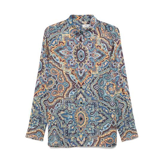 Etro ETRO Men Long Tops 99SP4E0 MRIC0052 X0883 BLUE Size US M / EU 48-50 / 2 - 1 Thumbnail