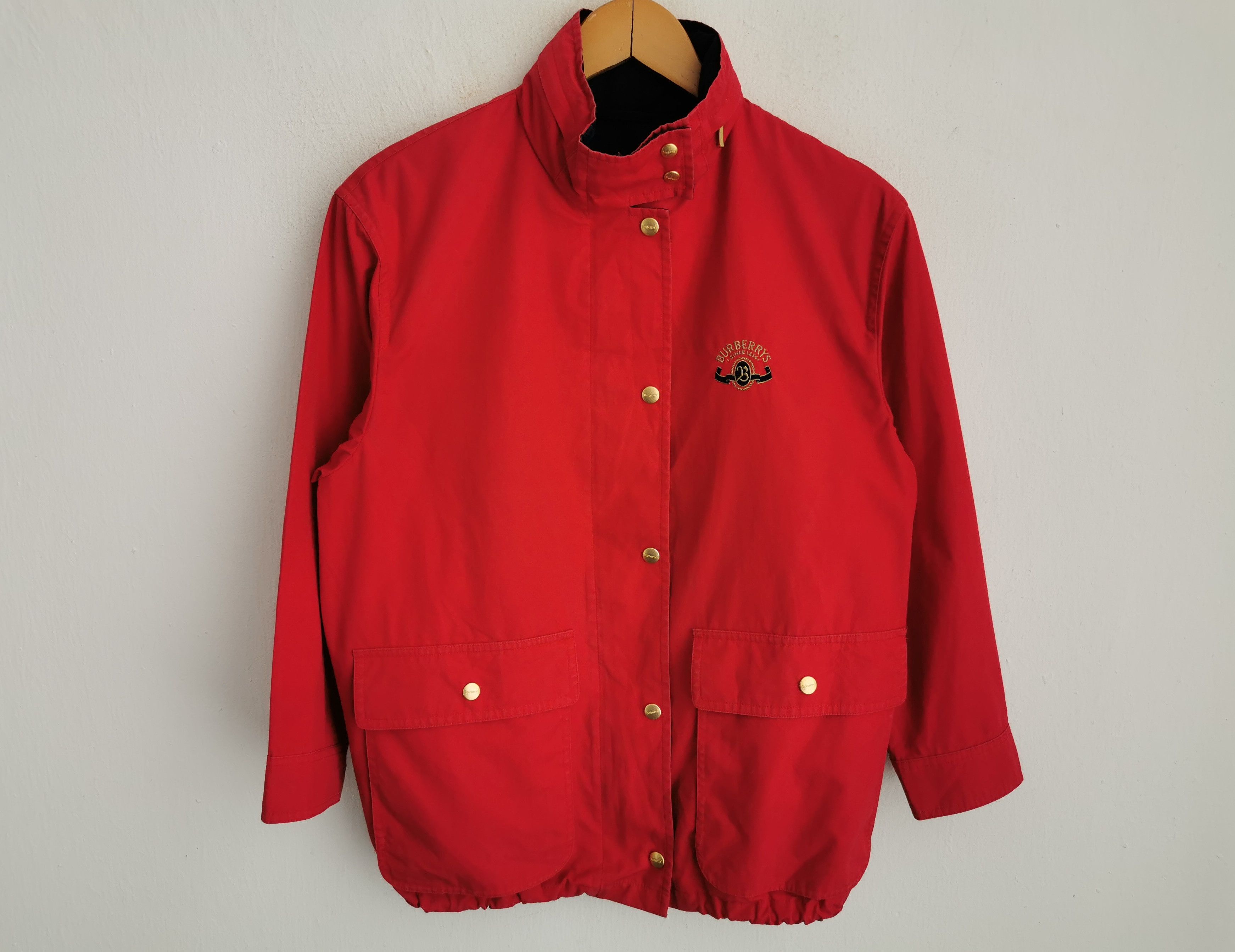 Burberry Vintage 90s Burberry Windbreaker Logo Made In Japan Size L Size US M / EU 48-50 / 2 - 2 Thumbnail