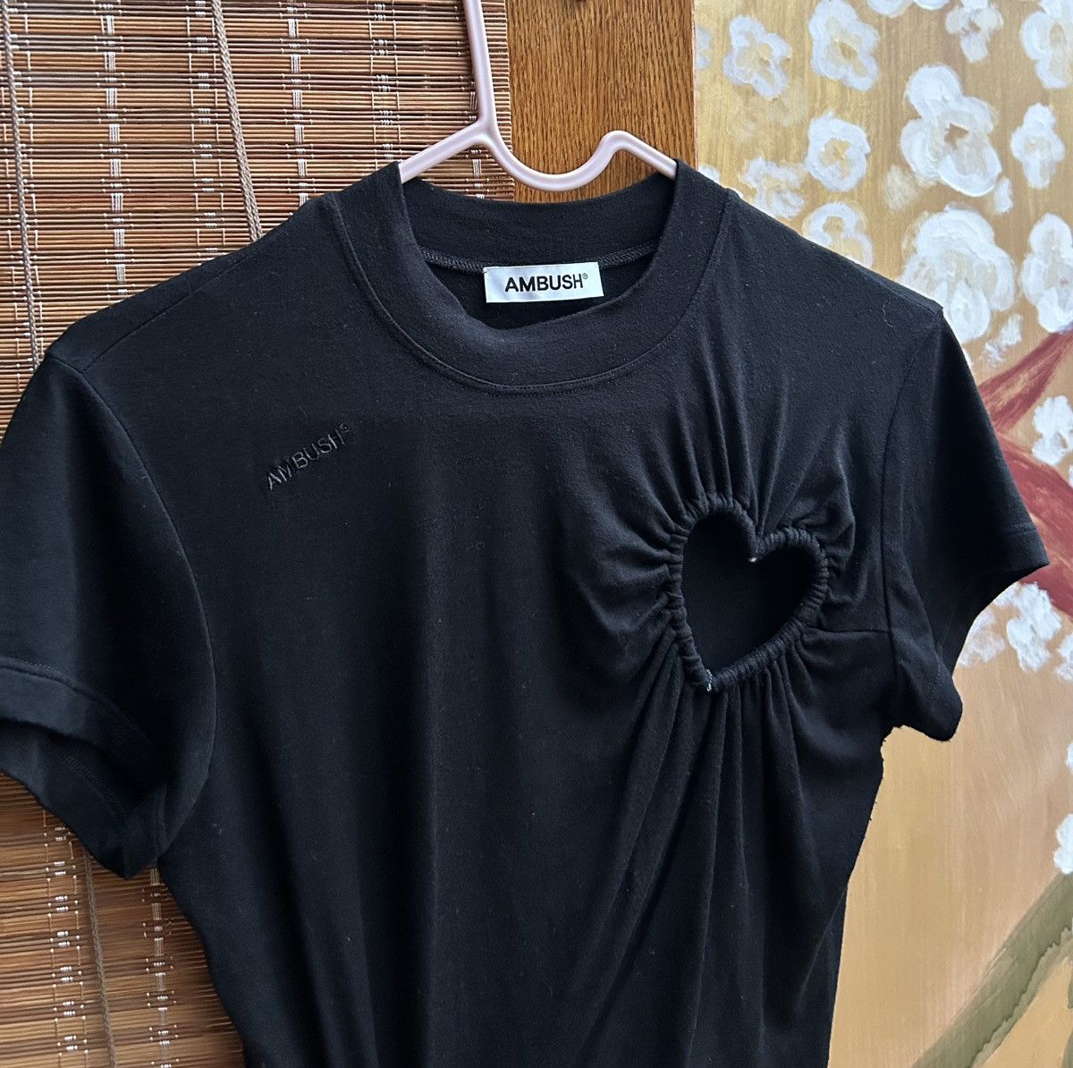 Ambush Design AMBUSH Hearts Cut-Out T-Shirt In Black Size XS / US 0-2 / IT 36-38 - 3 Thumbnail