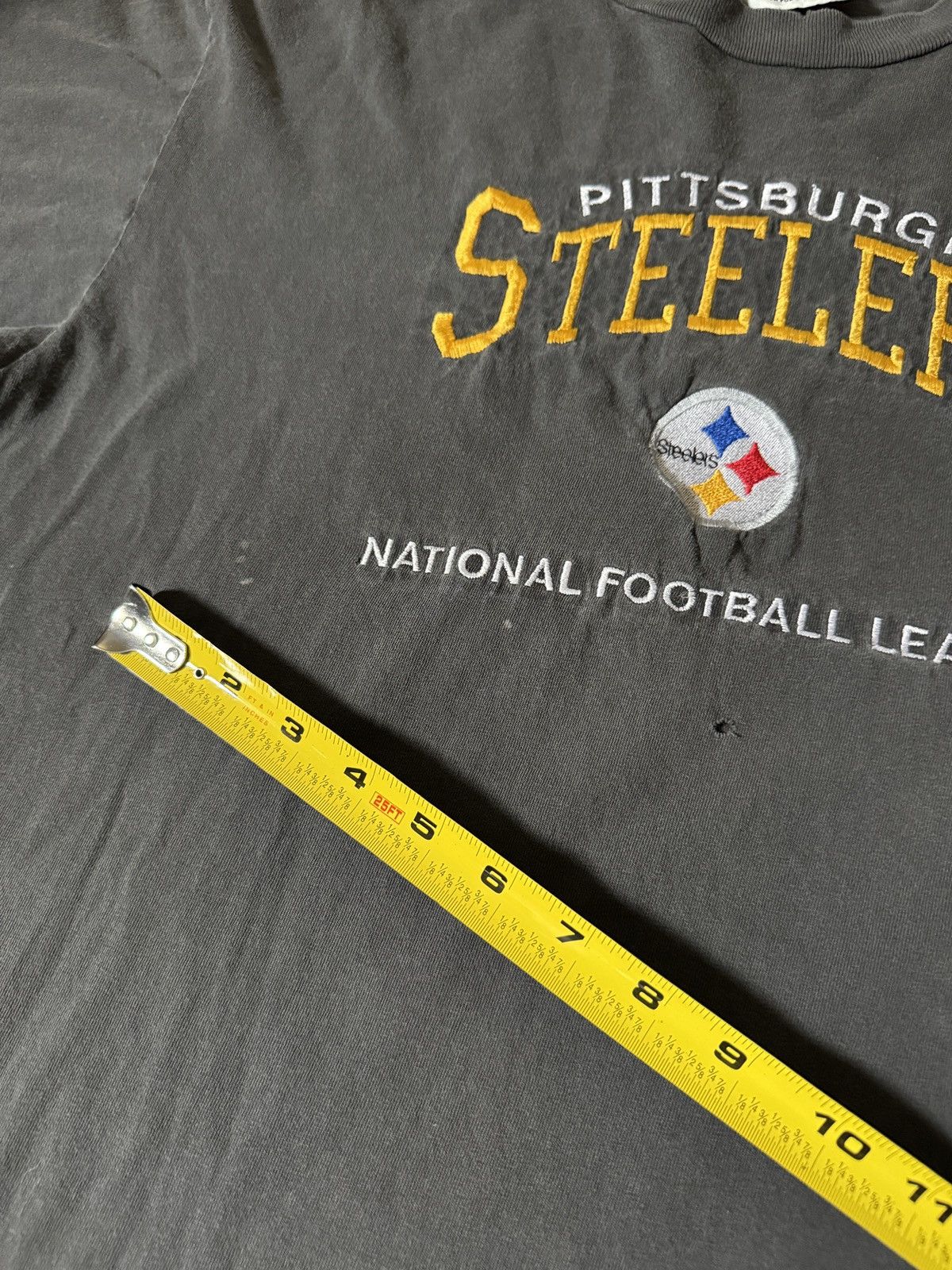 NFL × Starter × Vintage Vintage 90s Pittsburgh Steelers FADED Retro Grunge T Shirt Size US L / EU 52-54 / 3 - 7 Thumbnail