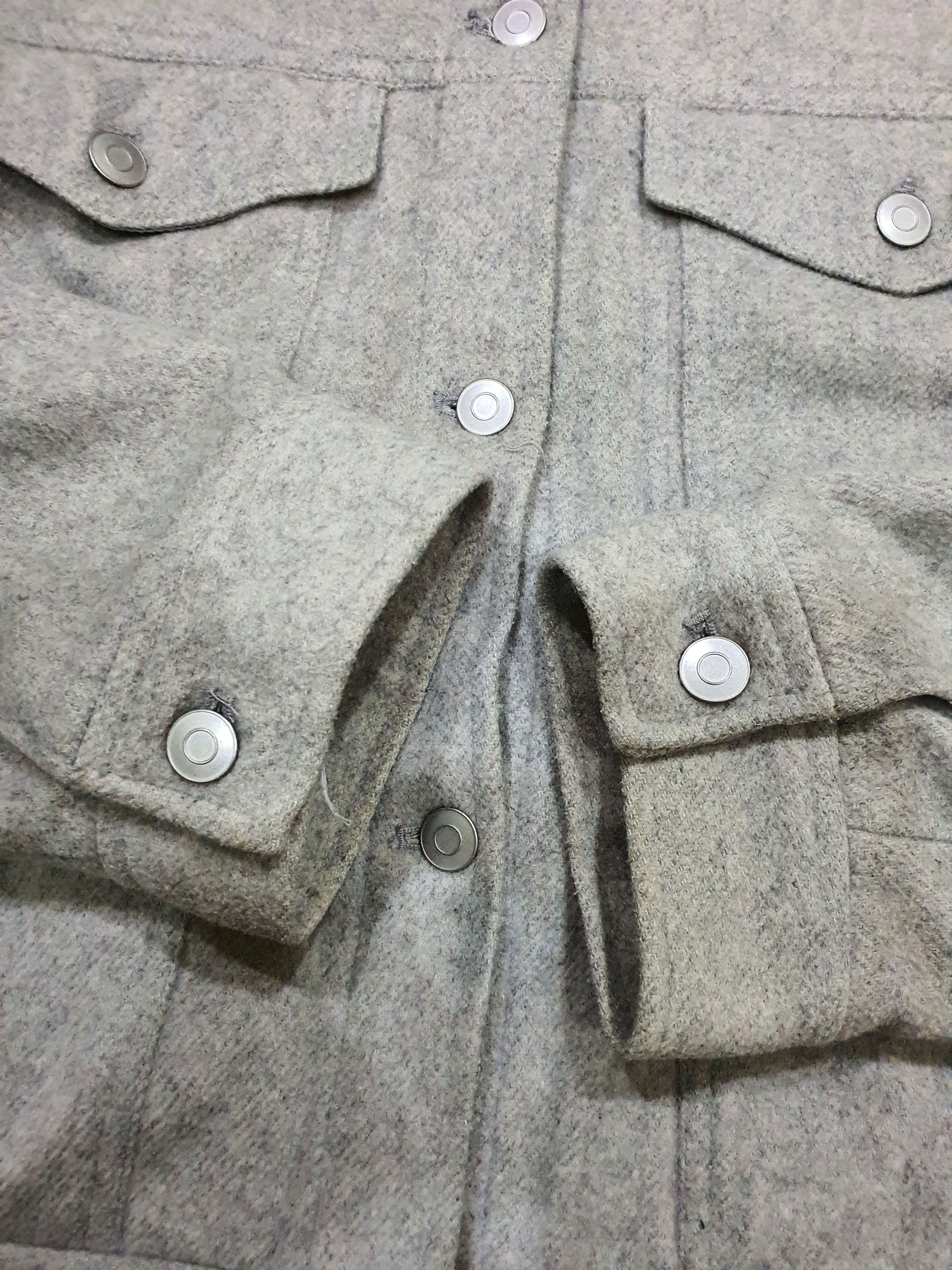 Gap Gap grey felted trucker jacket Size US L / EU 52-54 / 3 - 8 Thumbnail